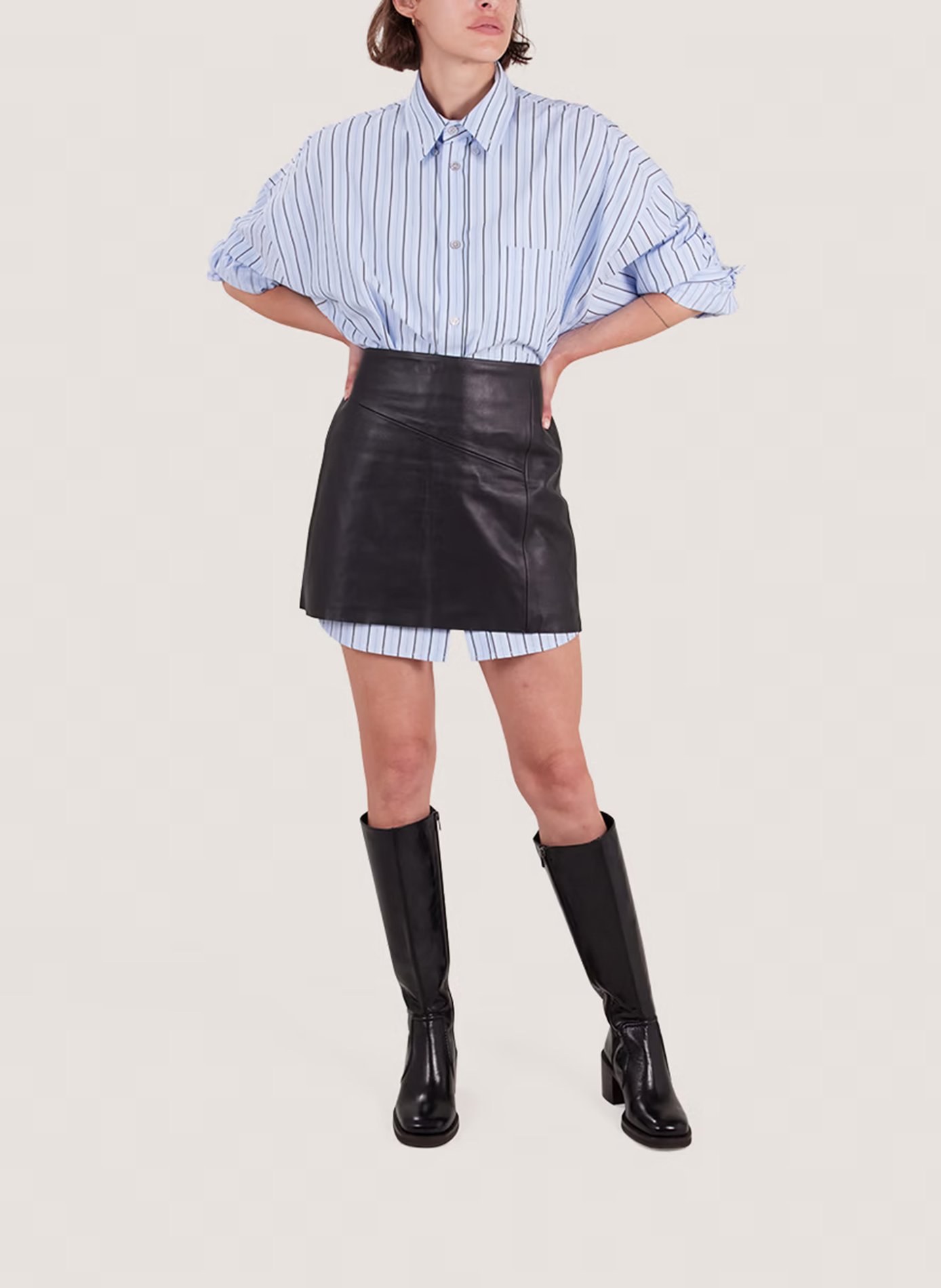 Bottes en cuir JONAK Noir