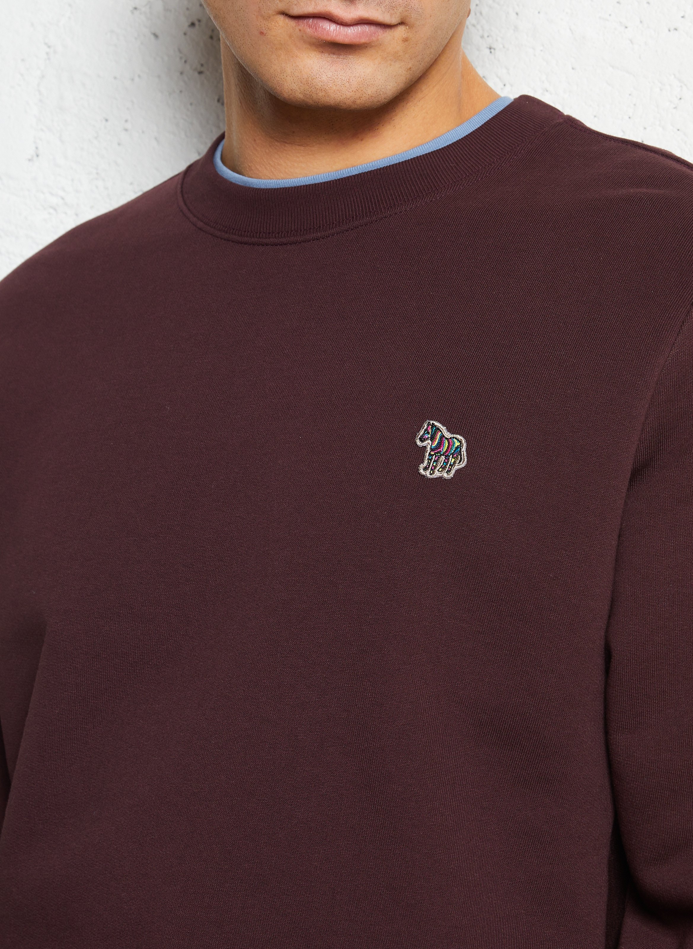 Round-neck organic cotton sweatshirt PAUL SMITH Red