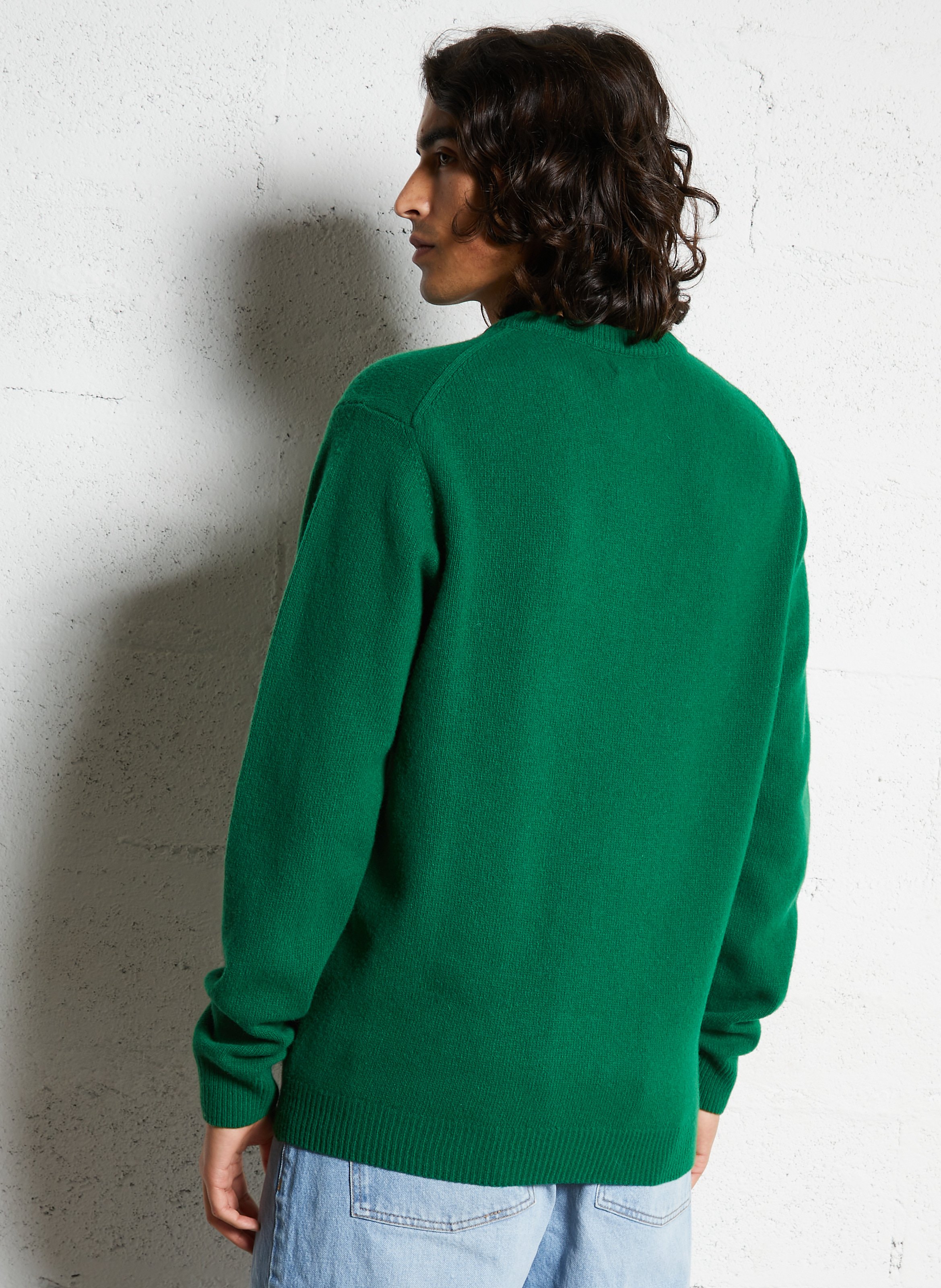 Alpaca wool sweater CASUAL FRIDAY Green