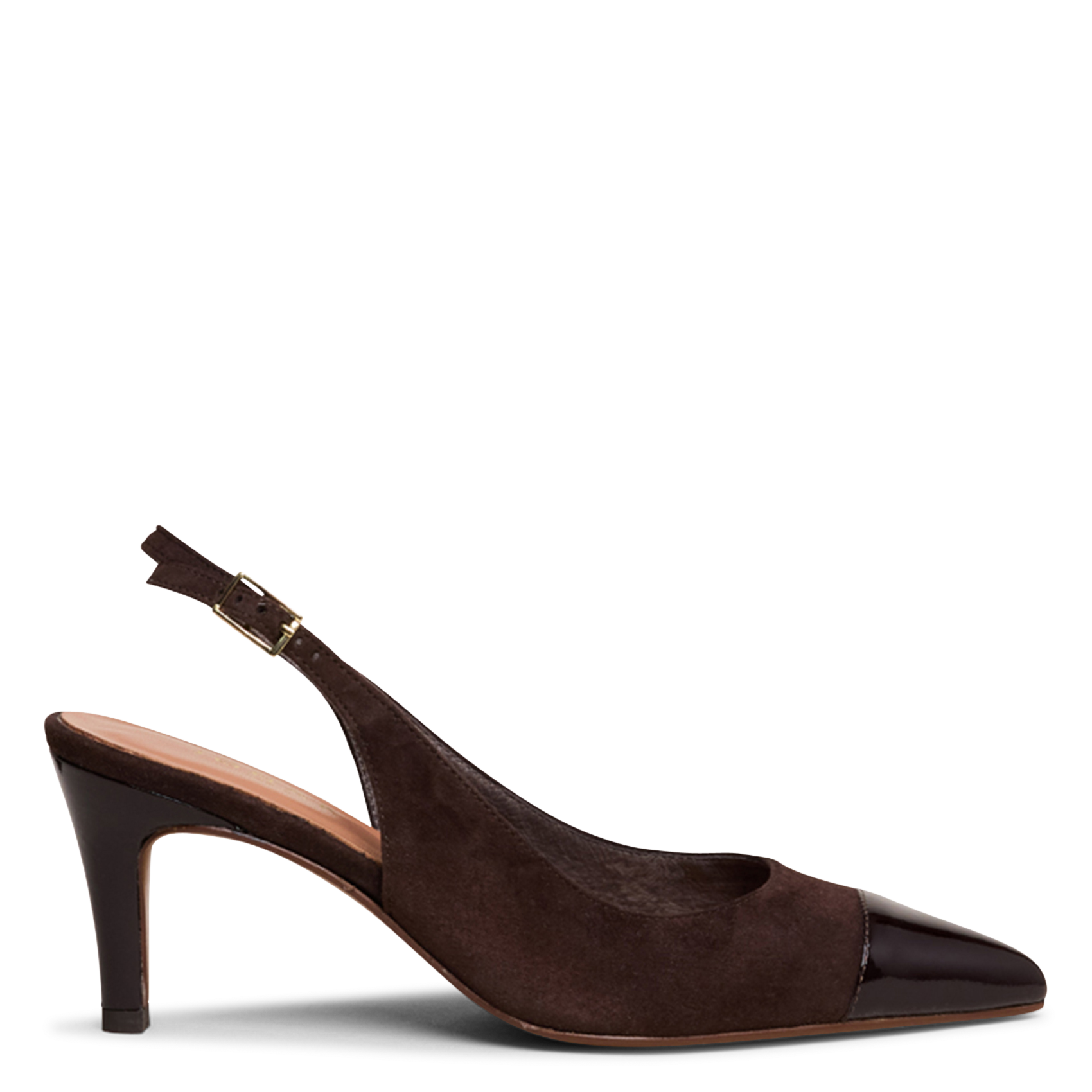 Escarpins en cuir DESTELLE Marron fonce marron fonce