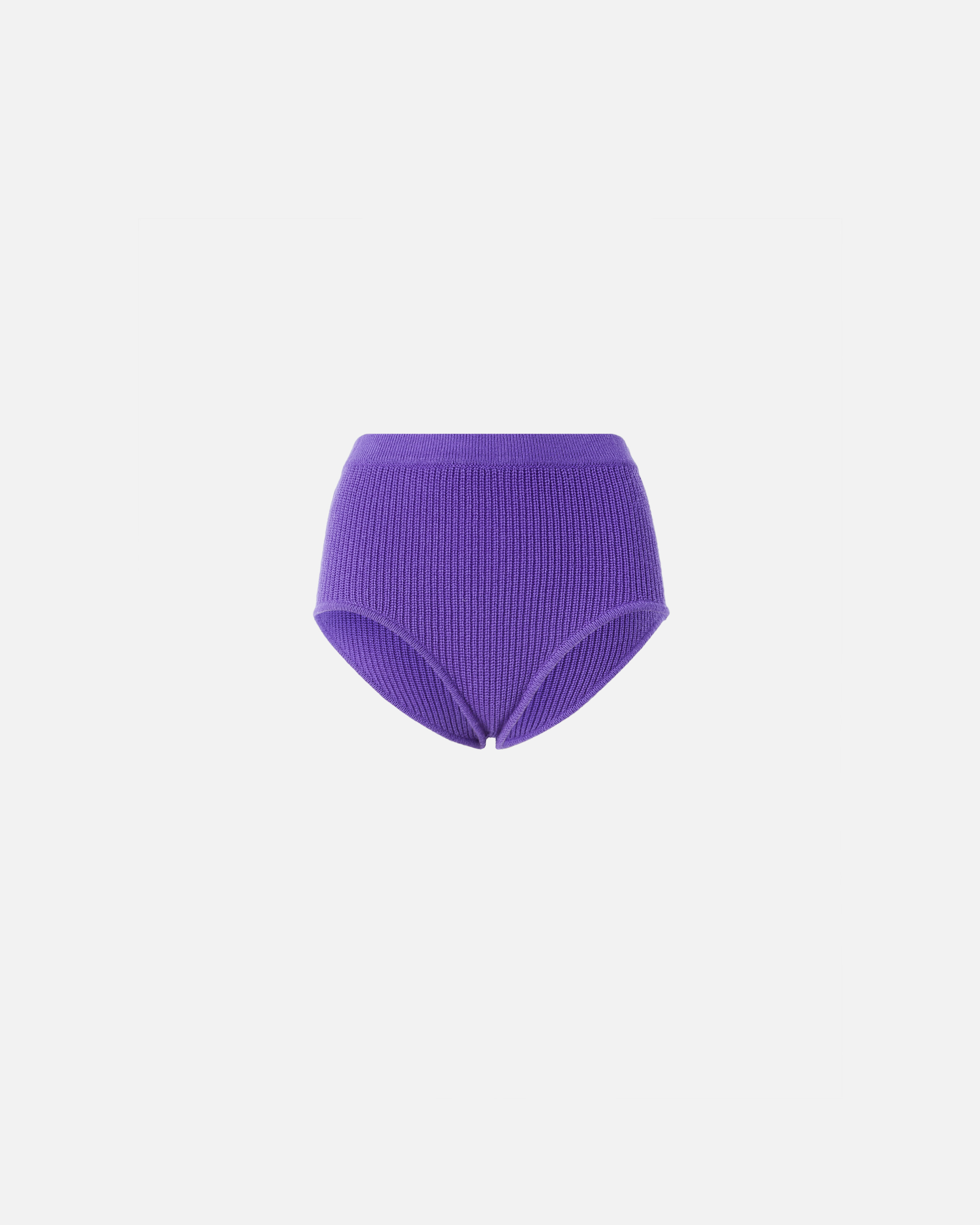 High-waisted knit shorts PINKO Purple