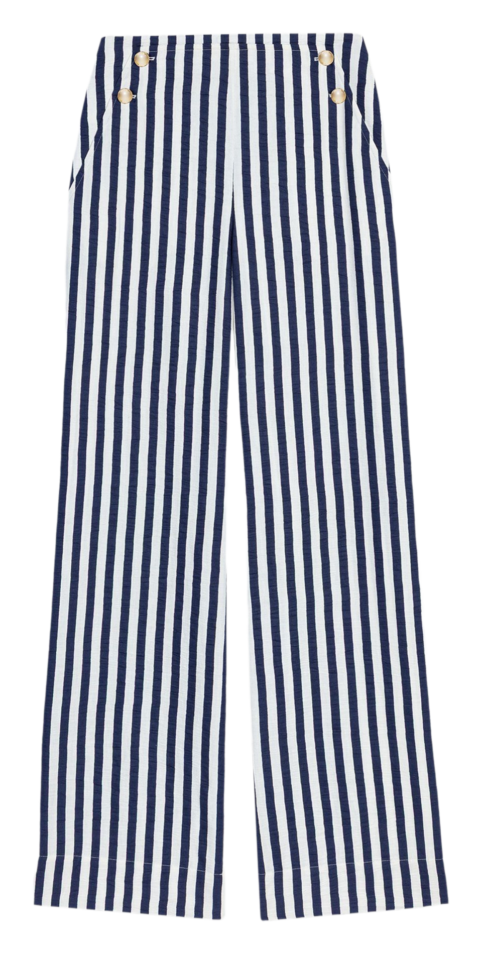 Rechte broek met strepen  MAJE Wit