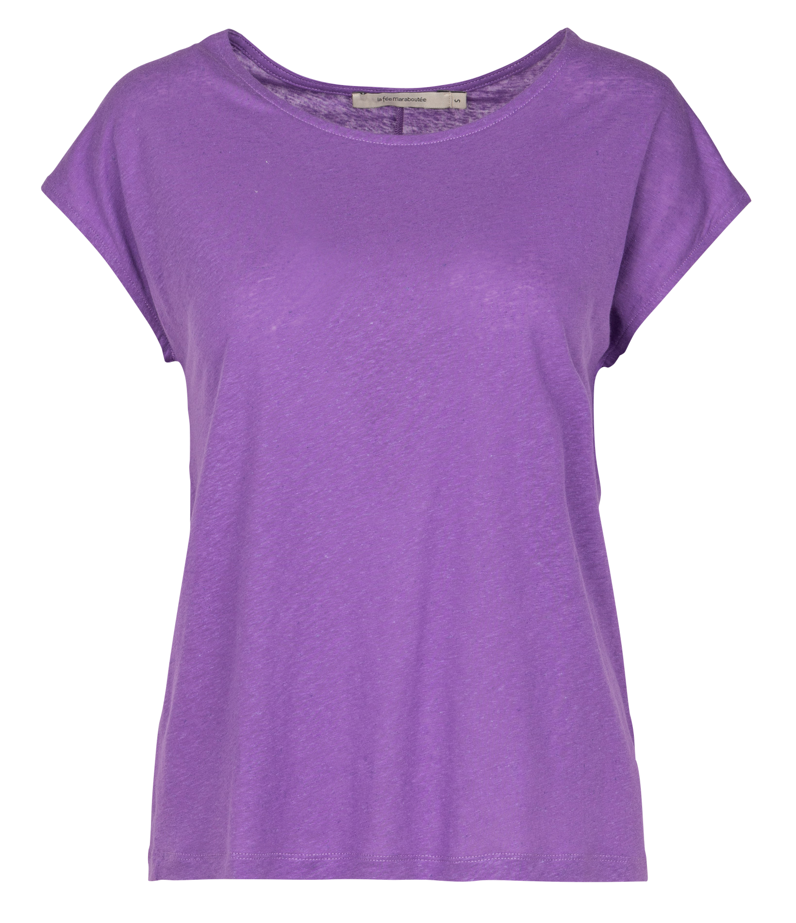 Tee-shirt oversize col rond LA FEE MARABOUTEE Violet