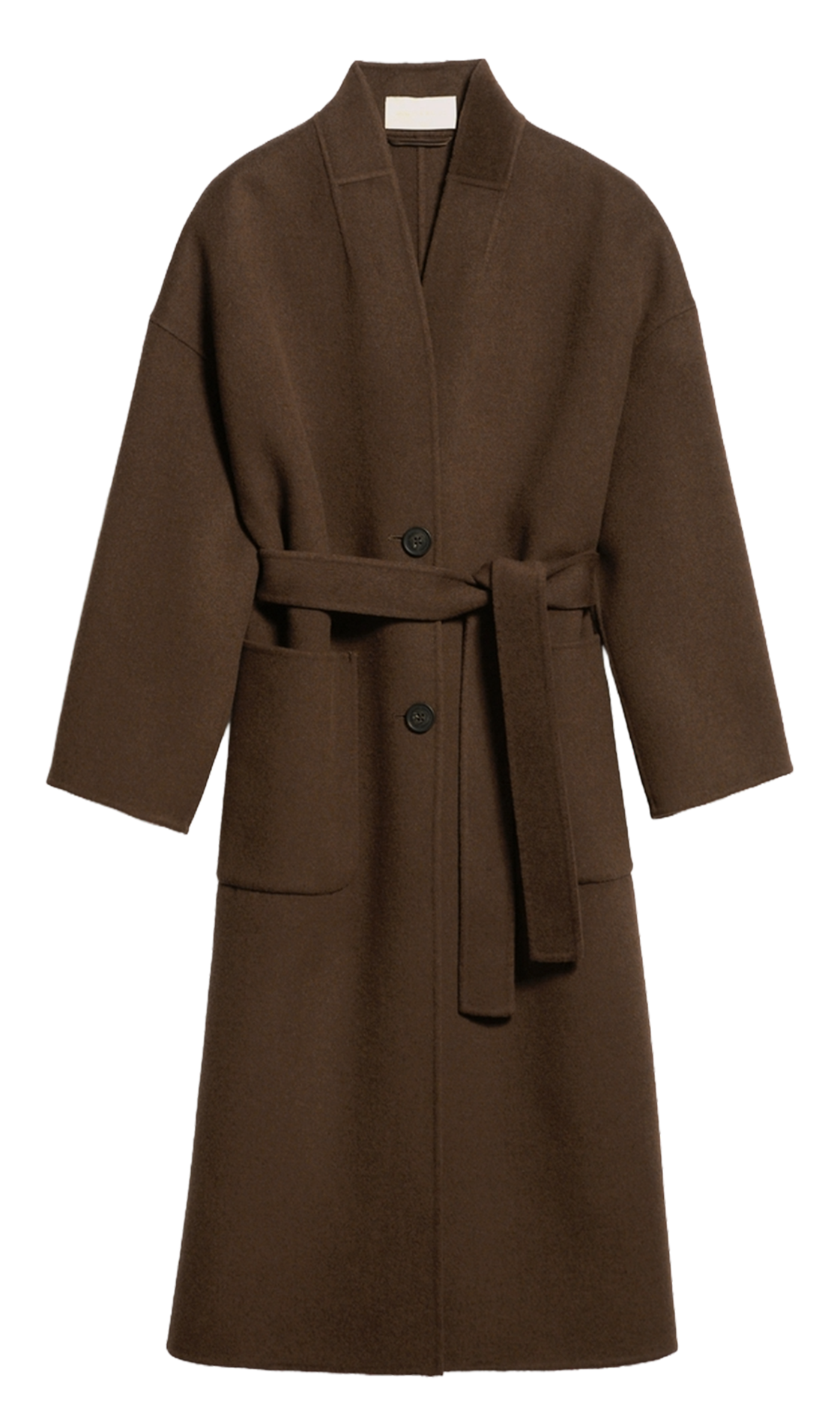 Wool-blend coat with shirt collar VANESSA BRUNO Brown