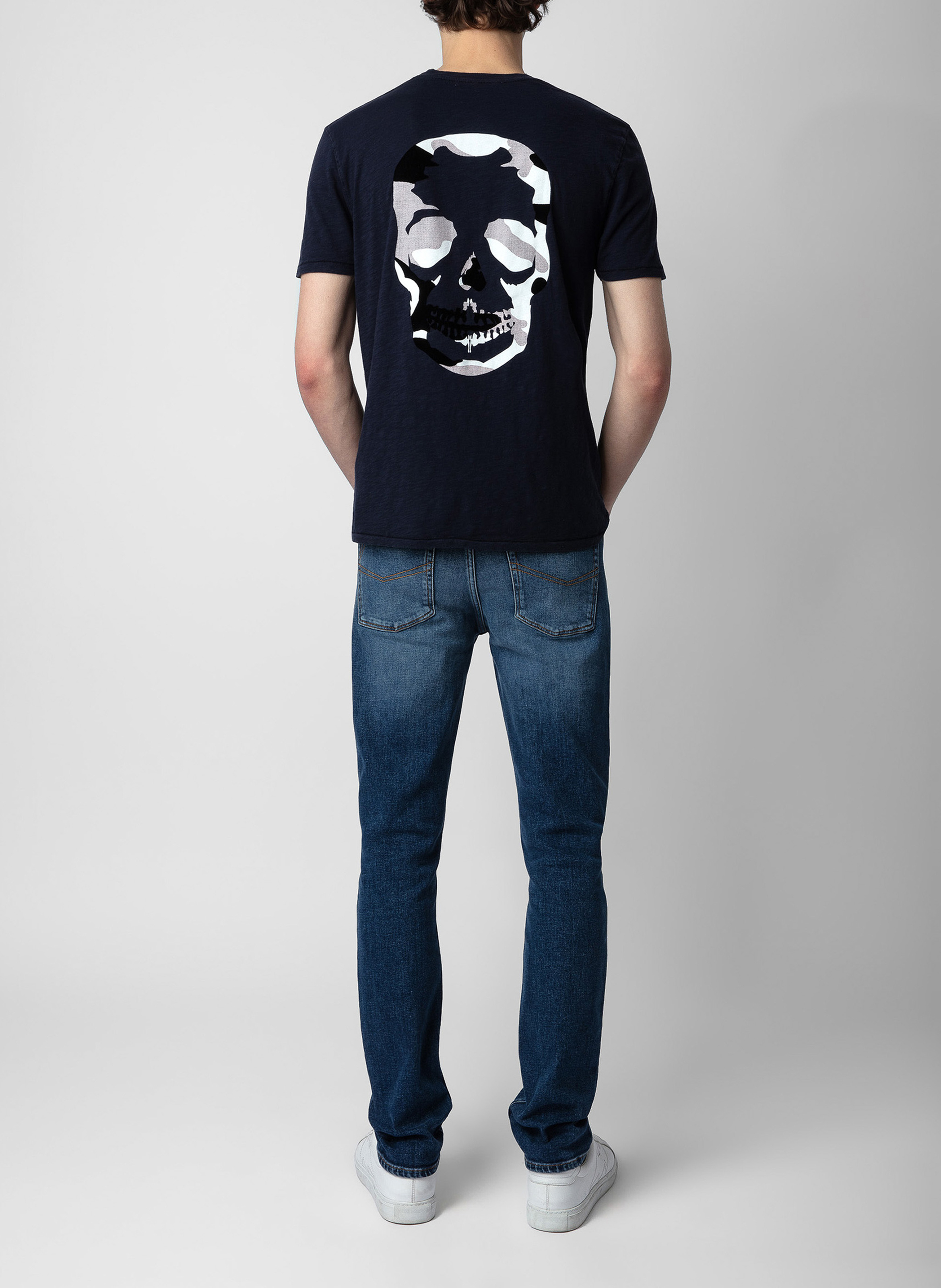 Tee-shirt droit en coton ZADIG&VOLTAIRE Bleu