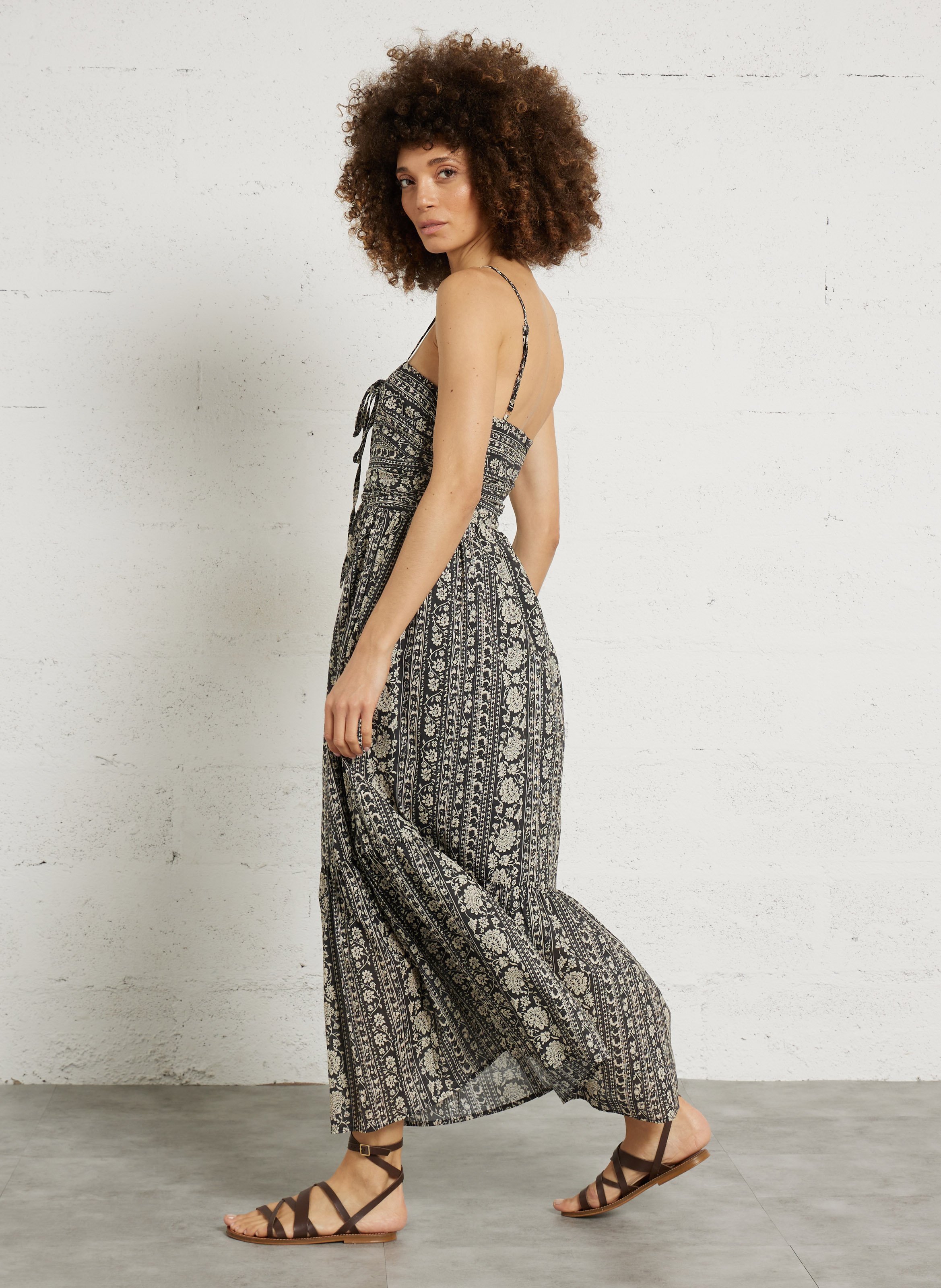 Daurélie printed dress THE KORNER Black