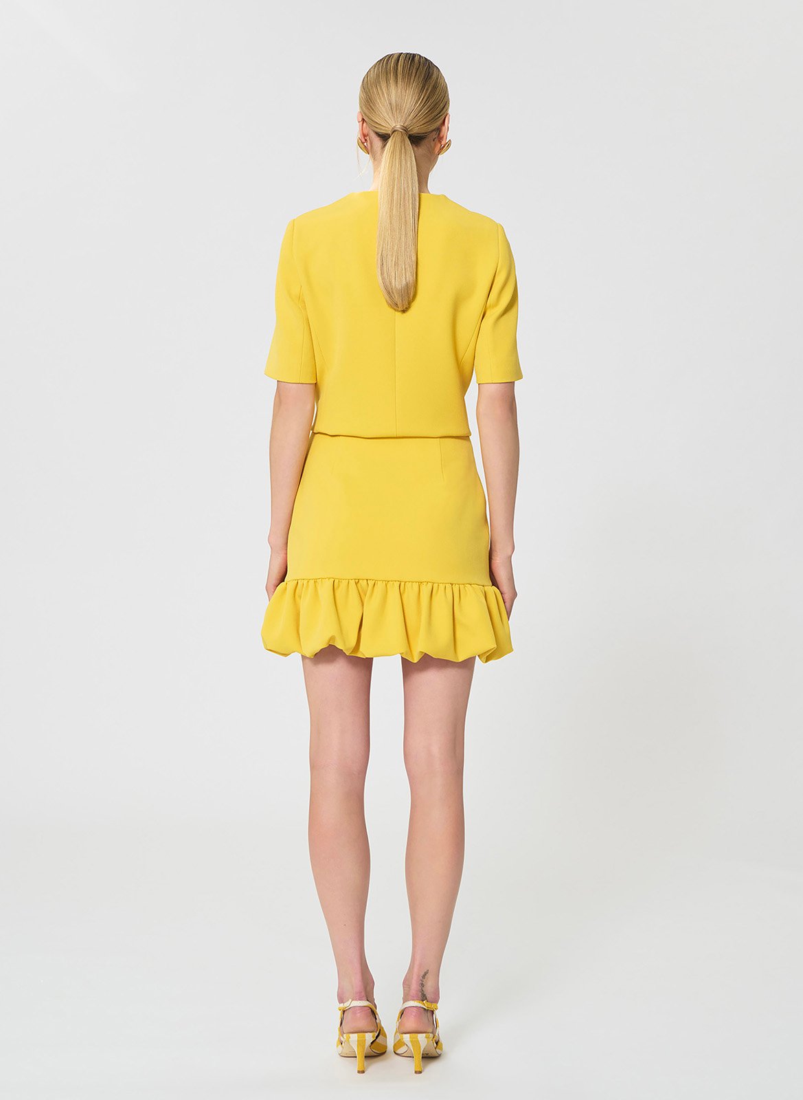 Kurzer Volantrock TARA JARMON Gelb