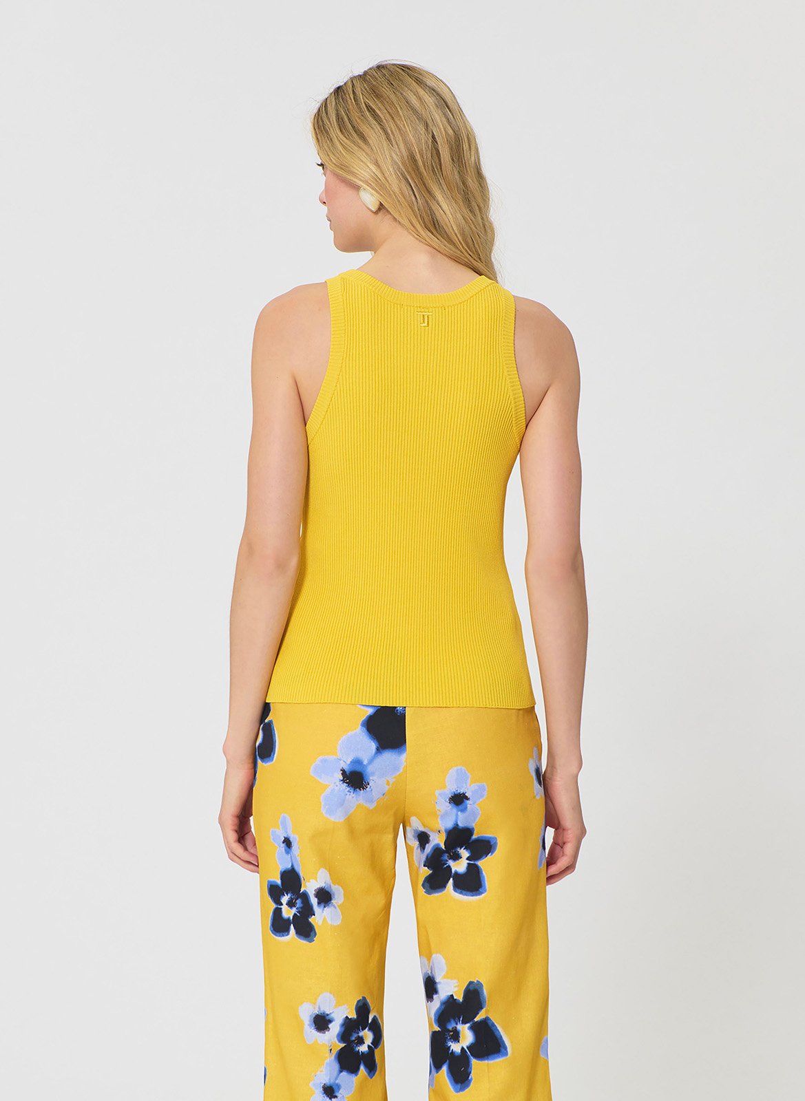 Malilen U-neck sleeveless top TARA JARMON Yellow