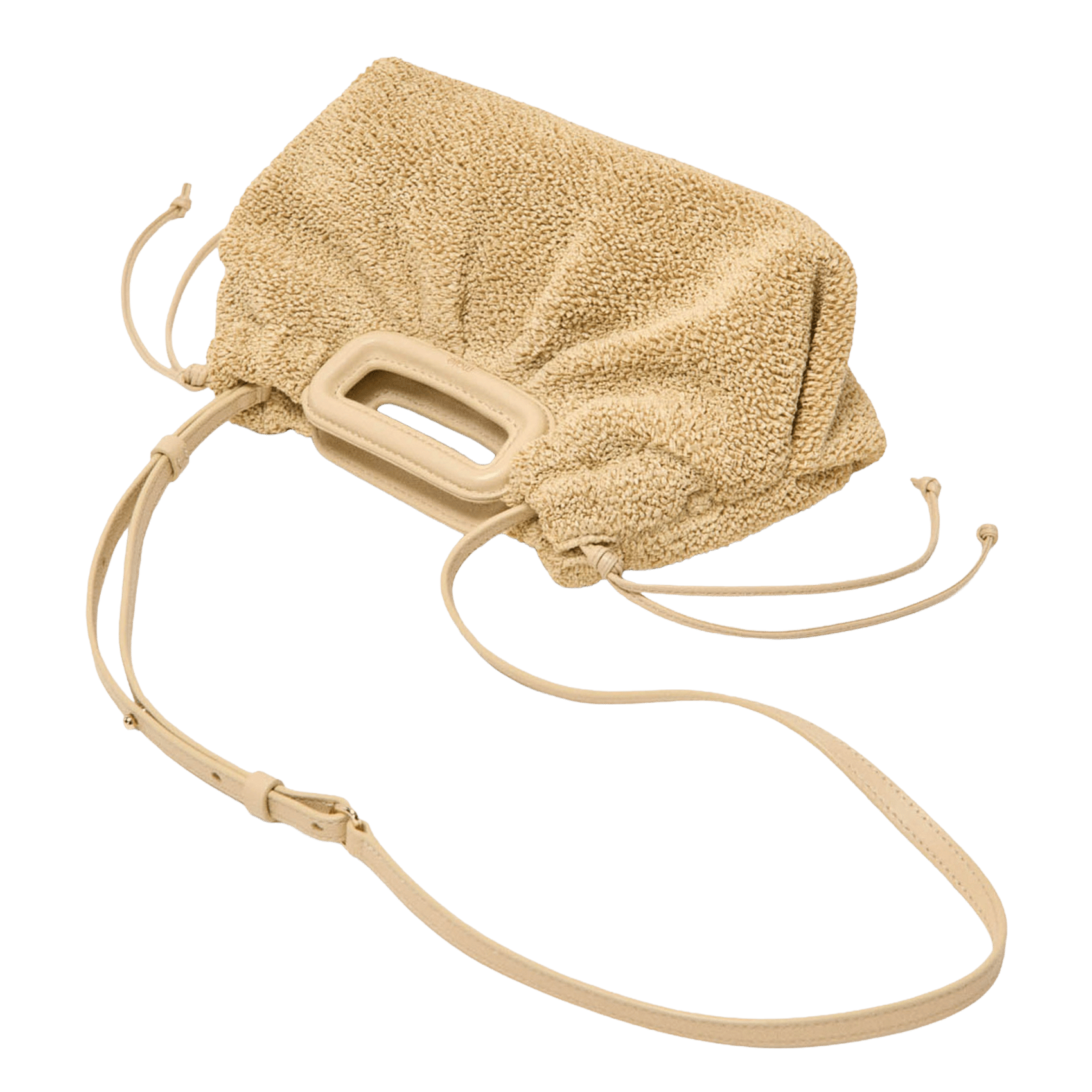 Sac bandoulière uni MAJE Beige