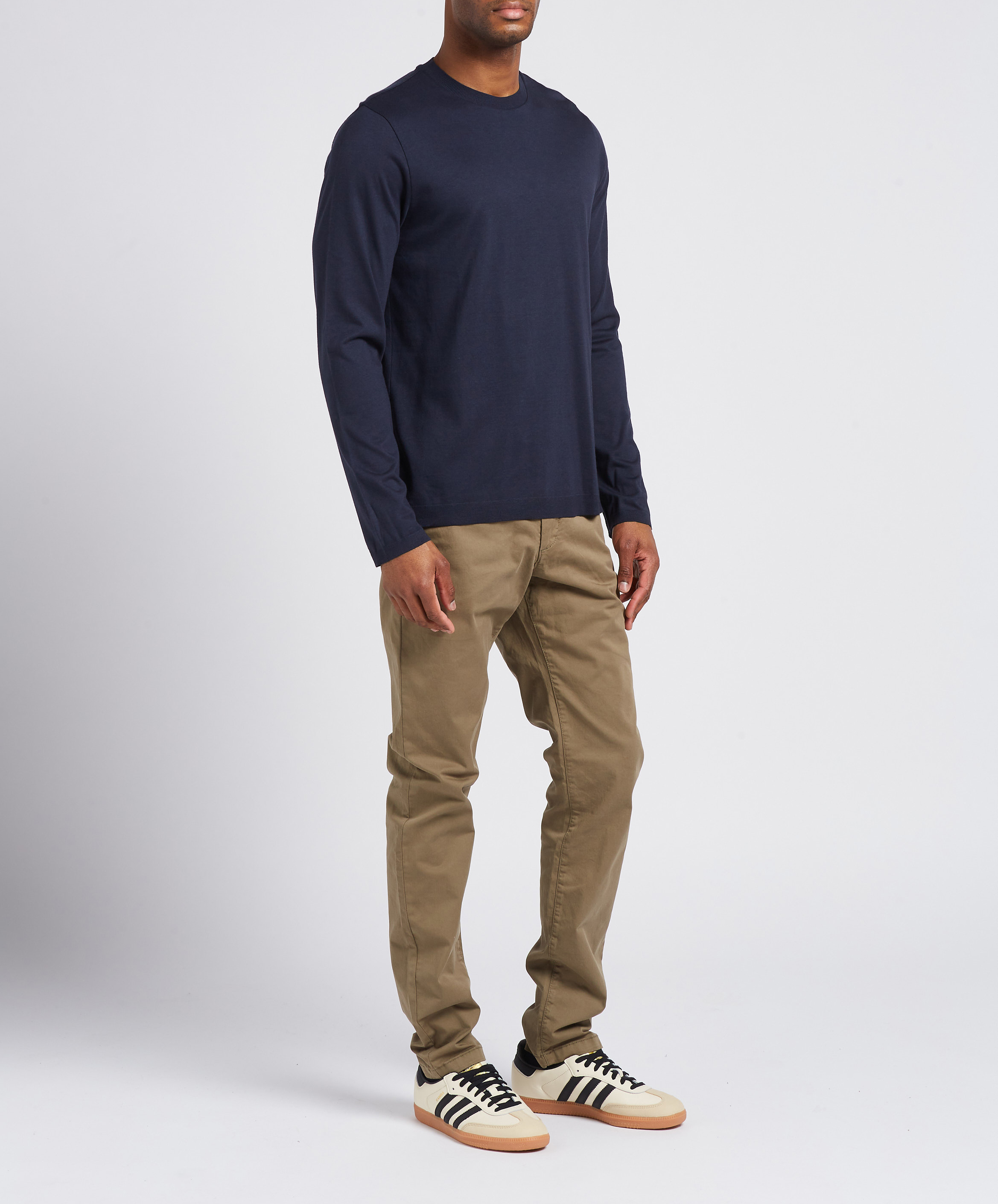 Chinohose aus Baumwollmix, Slim Fit IKKS Khaki