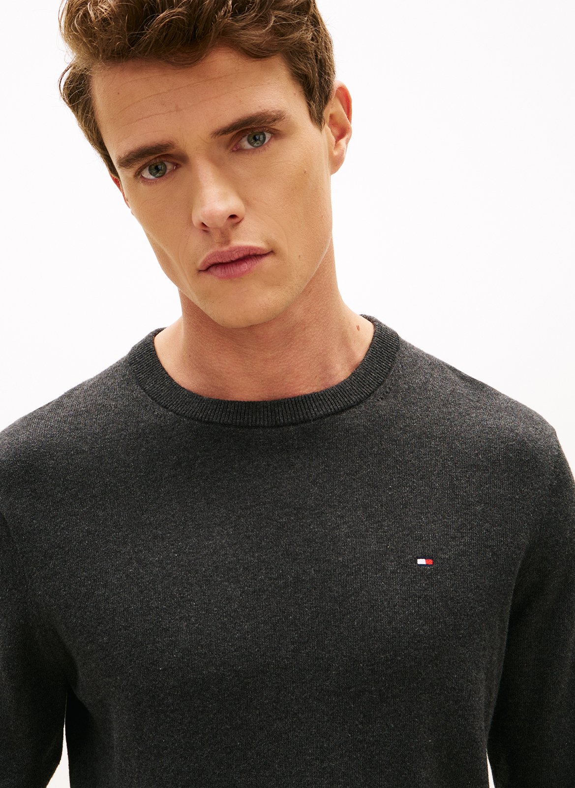 Jersey de algodón TOMMY HILFIGER Gris