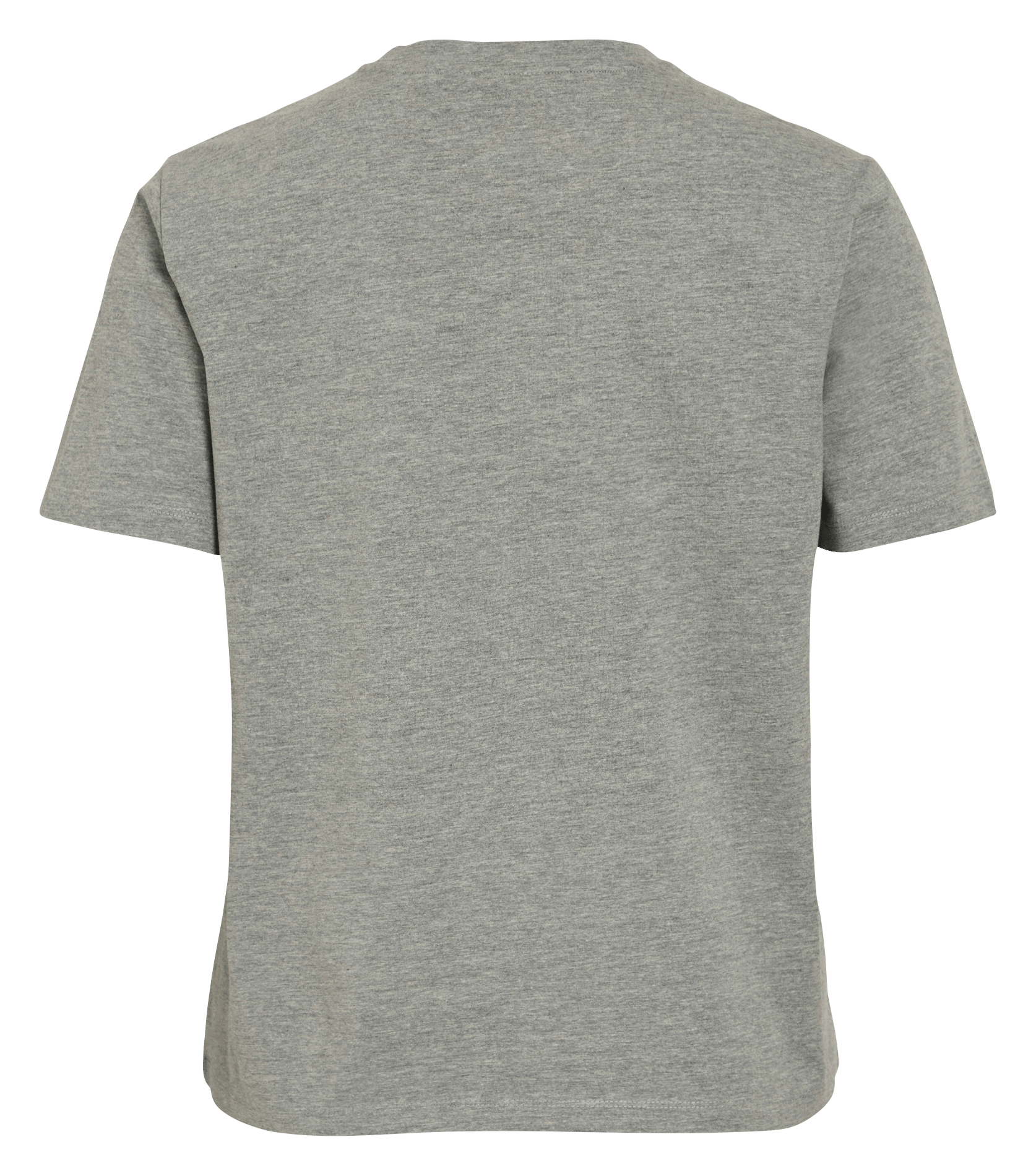 T-shirt met ronde hals - biologische katoenblend VILA Grijs