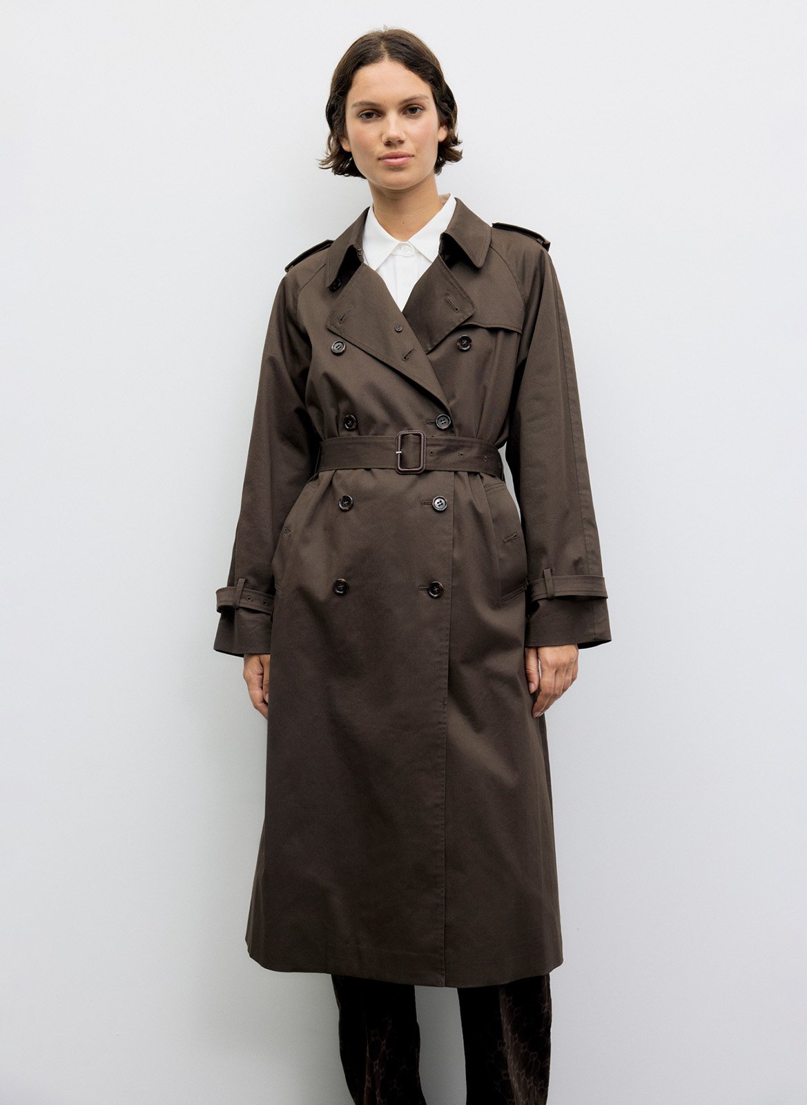 Cotton trench coat GERARD DAREL Brown
