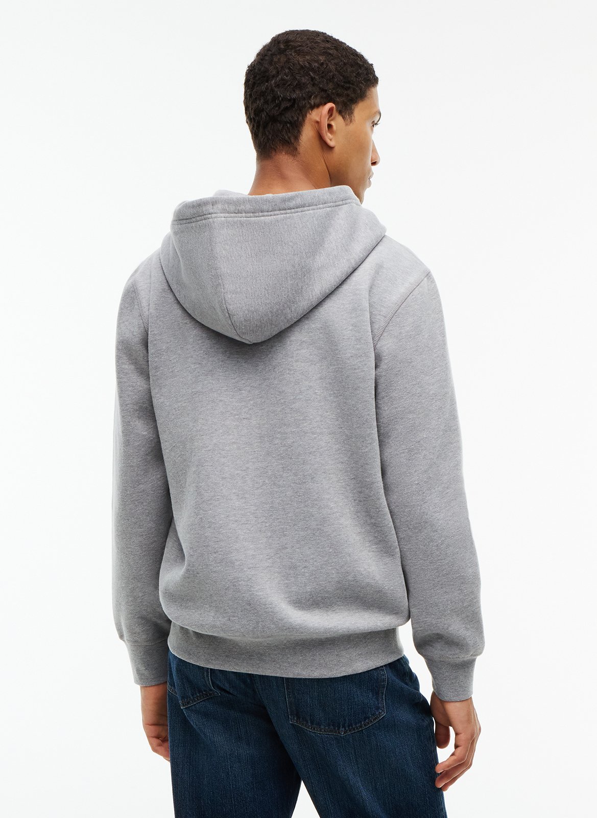 Kapuzensweatshirt aus Baumwoll-Mix mit Reißverschluss | Grau TOMMY HILFIGER Herren
