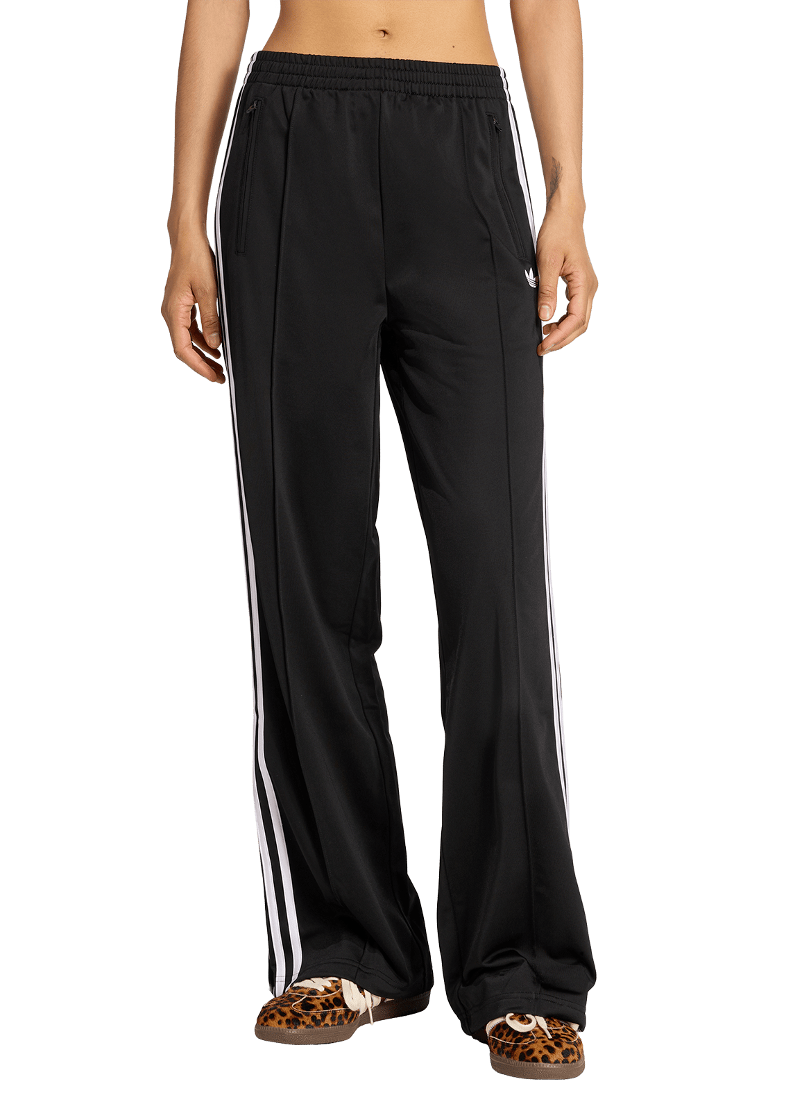 Gerade High-Waist-Jogginghose uni ADIDAS Schwarz
