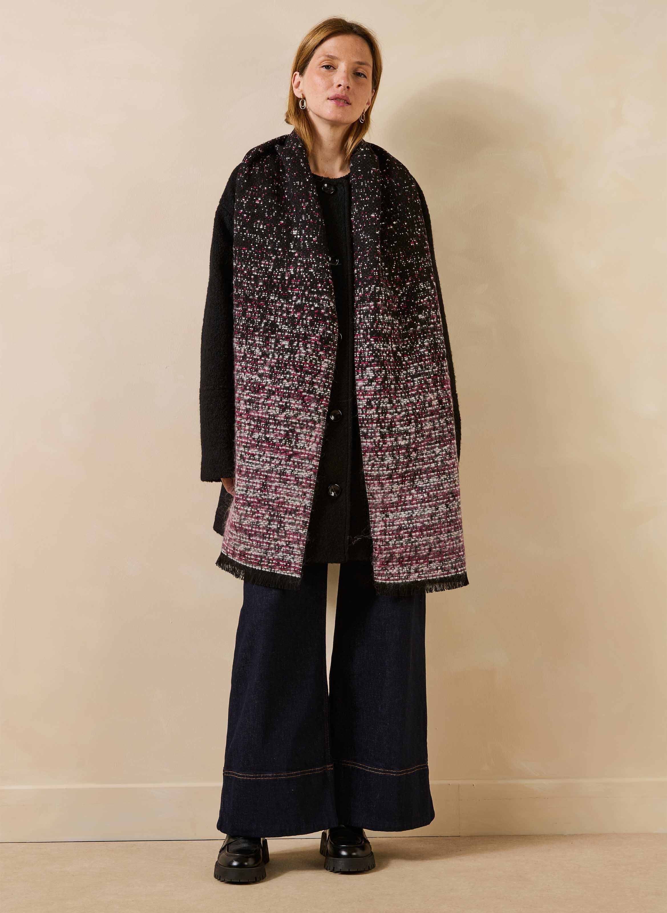 Knit tie-dye scarf LA FEE MARABOUTEE Multicolored