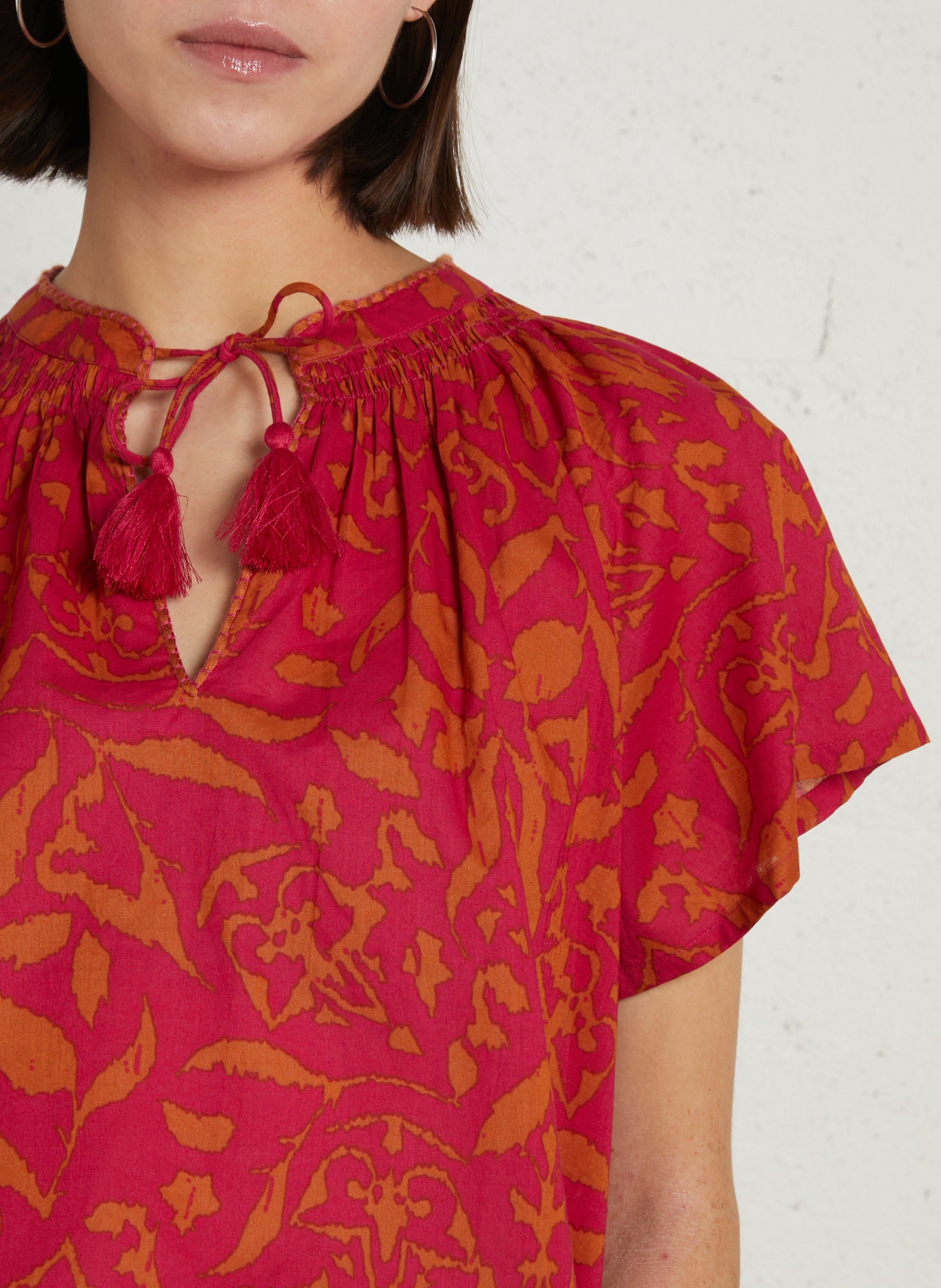 T-shirt manches courtes à imprimé MAISON 123 Rose