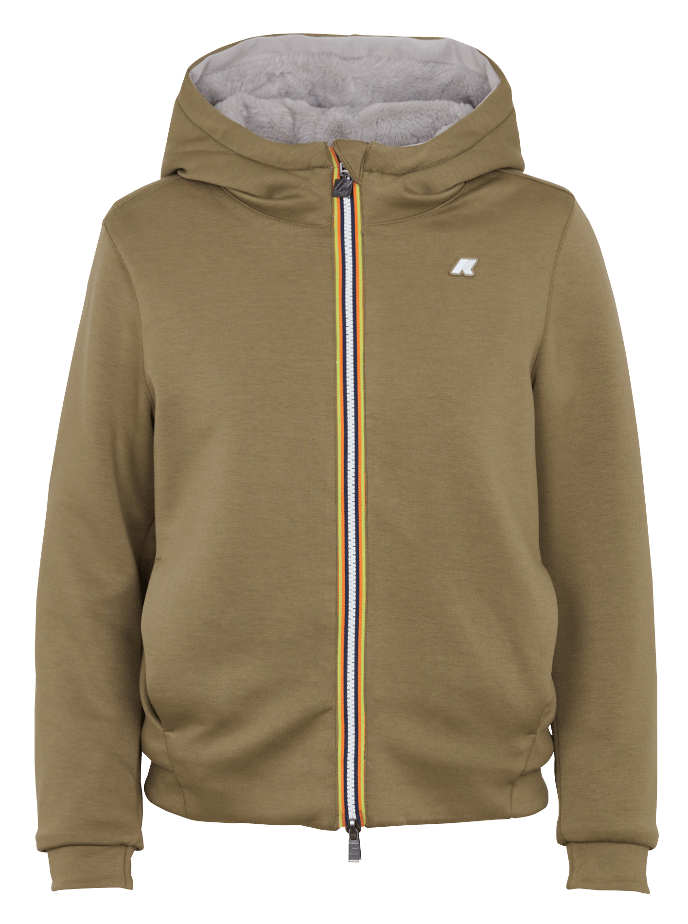 Gerader Sweatshirt mit Stehkragen K-WAY Grun