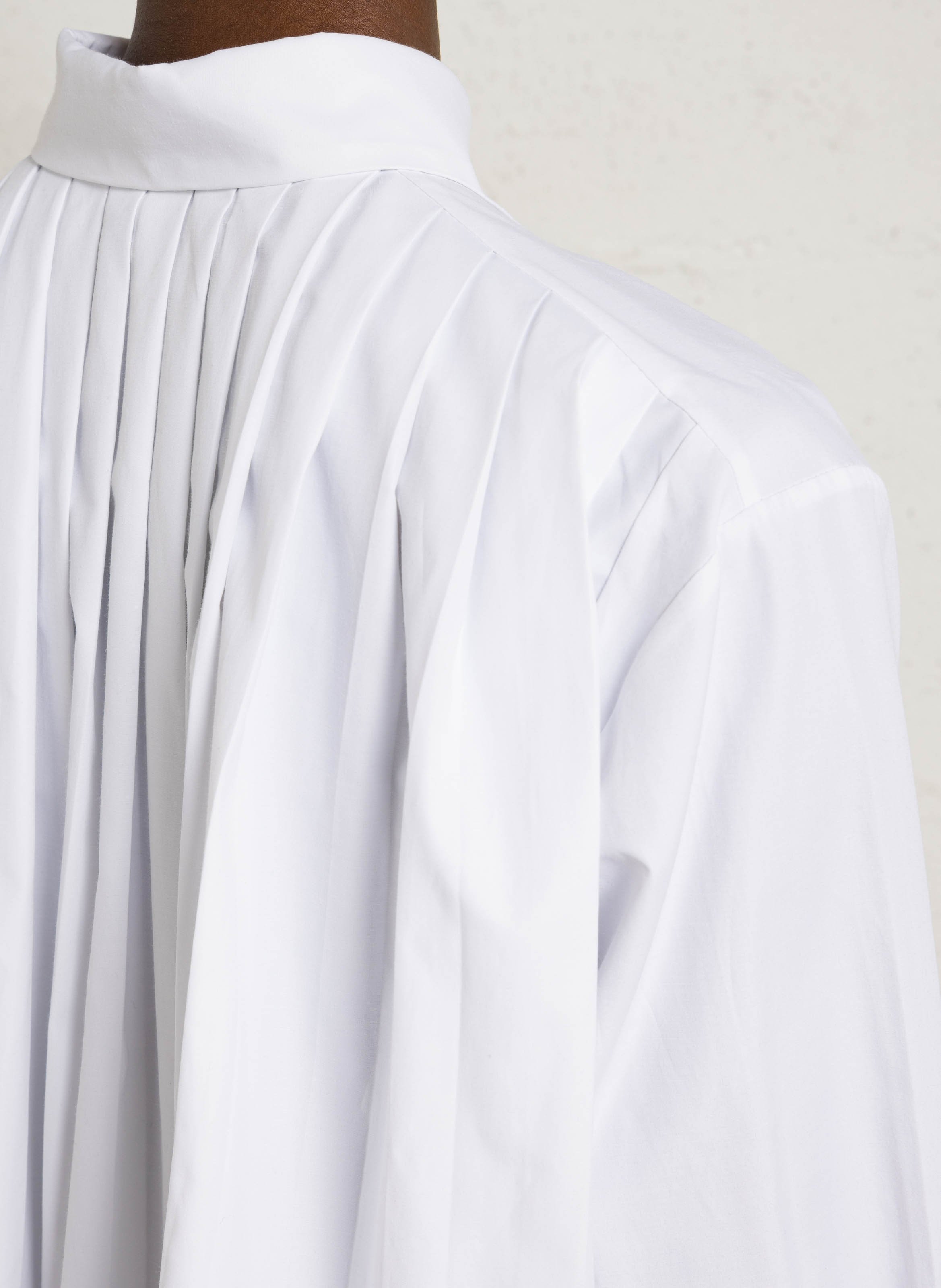Weite kurze Bluse mit langen Ärmeln IMPERIAL Weiss