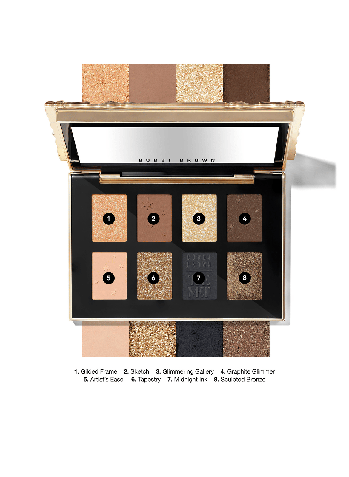 The Met Palette - Palette fard à paupières BOBBI BROWN Gilded frame