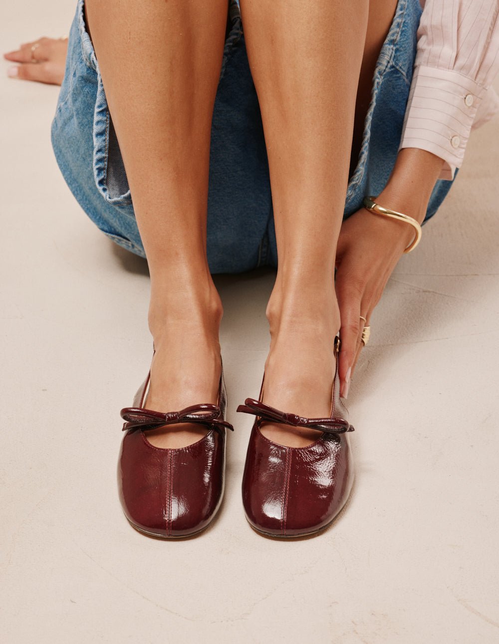 Ballerines ODAJE Rouge