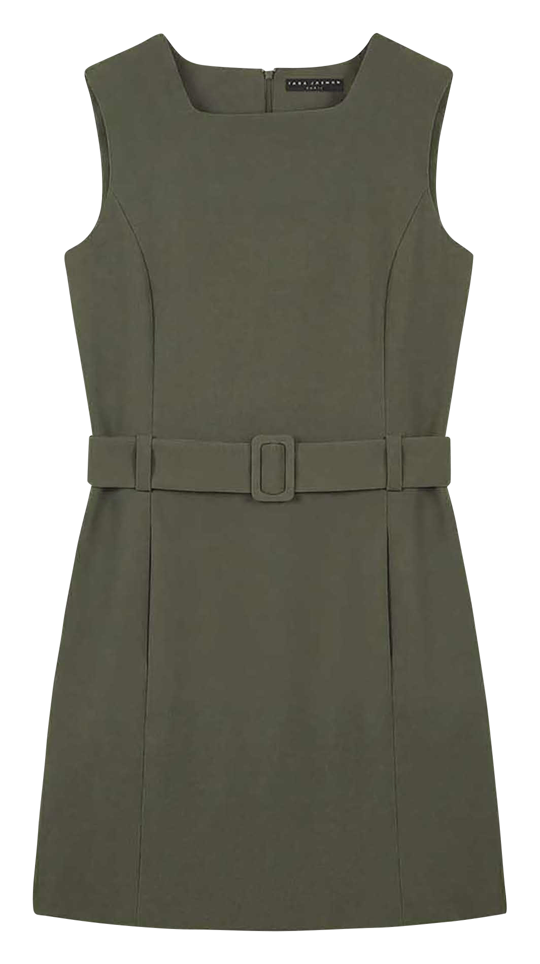 Ärmelloses Kurzkleid mit Gürtel RIOU Thym