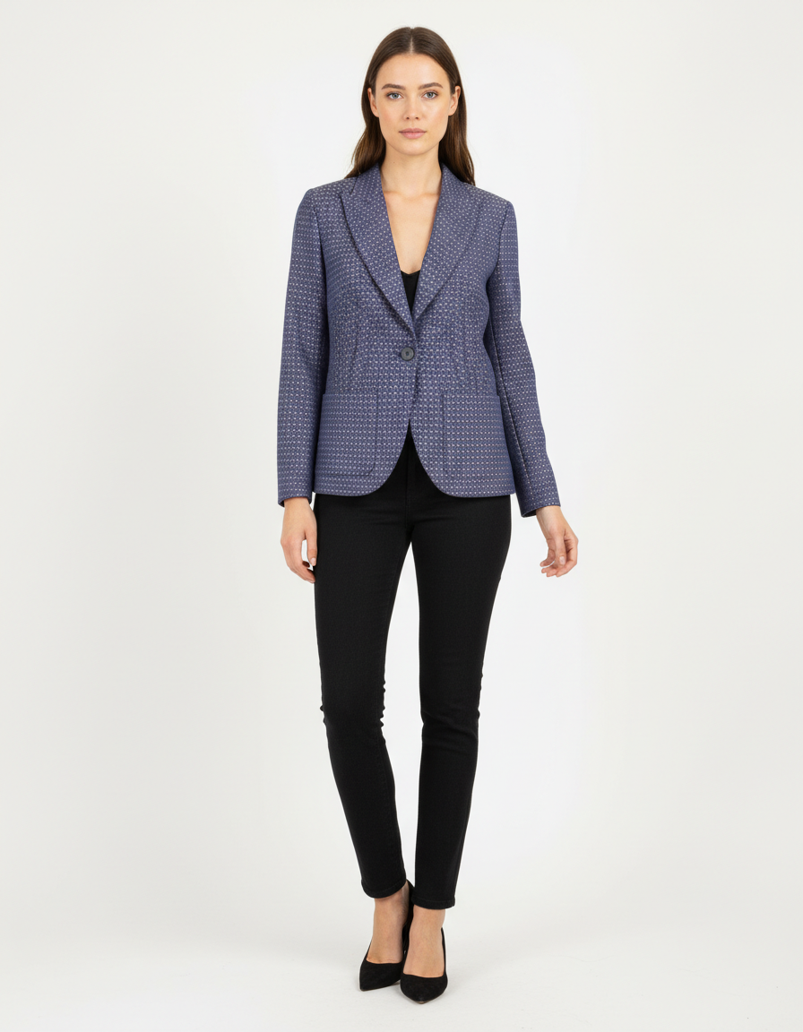 Blazer INES DE LA FRESSANGE - Seconde main Bleu