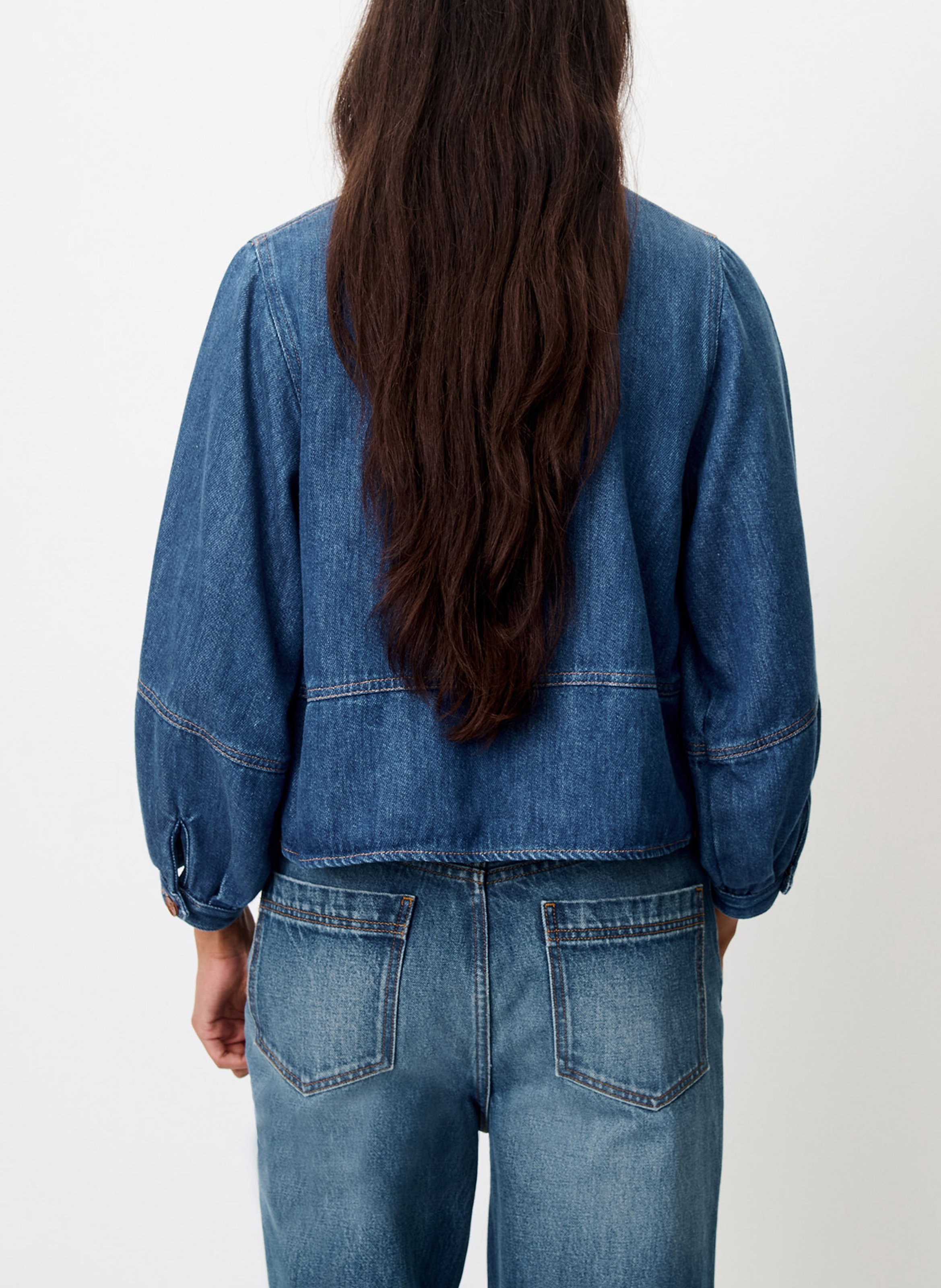 Jeansjacke mit klassischem Kragen SESSUN Blau