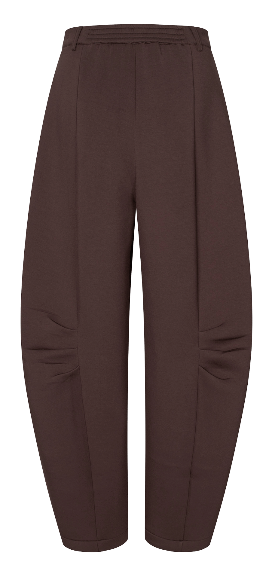 Effen ballonbroek met hoge taille ROTATE Bruin
