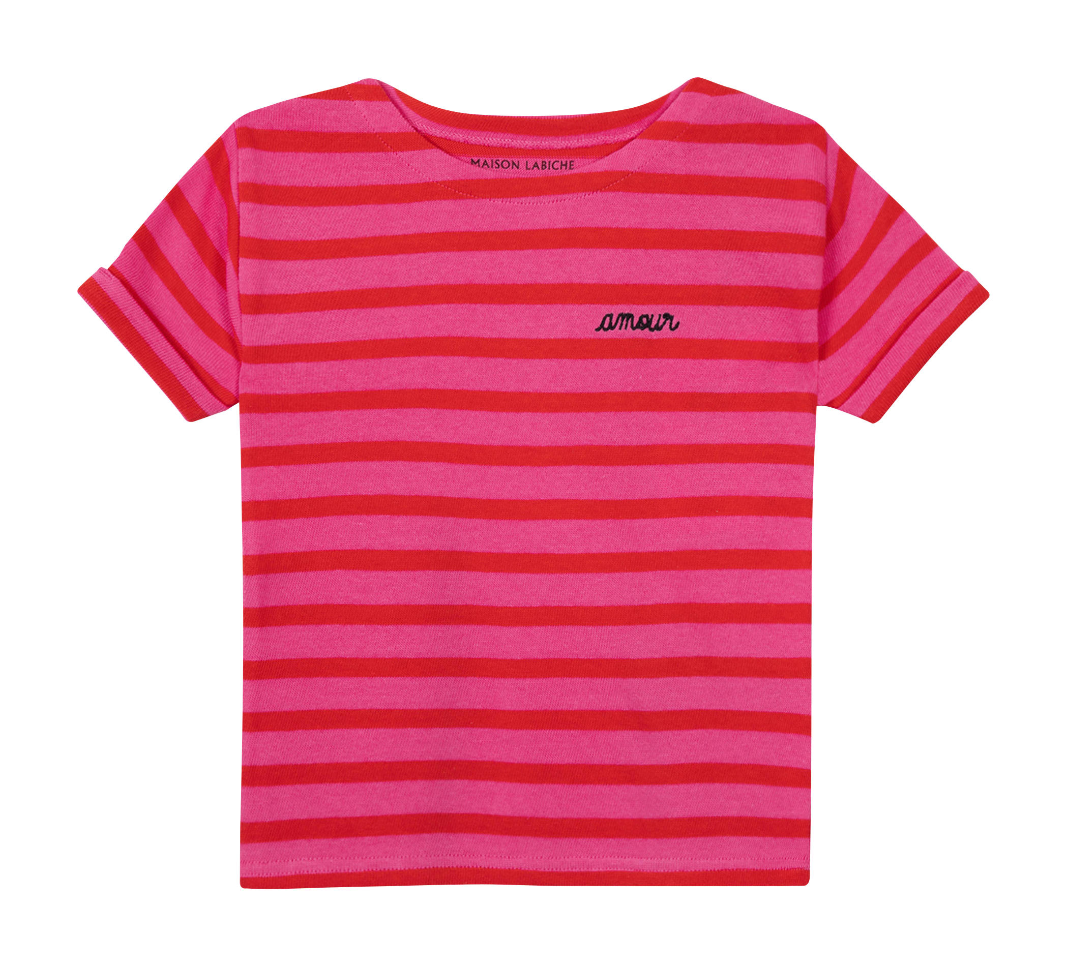 Round-neck cotton T-shirt MAISON LABICHE Stripes