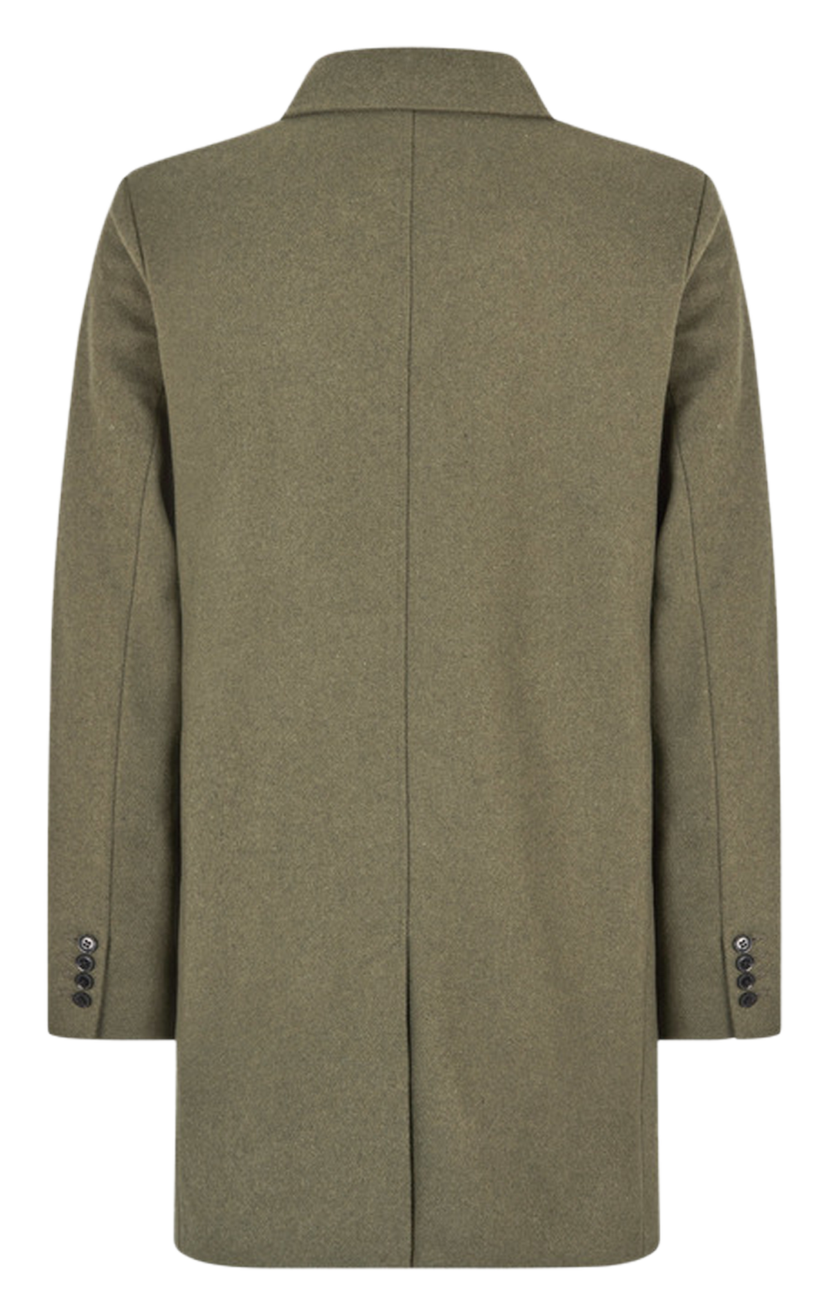 Manteau col classique en laine mélangée Olly Marron Samsoe