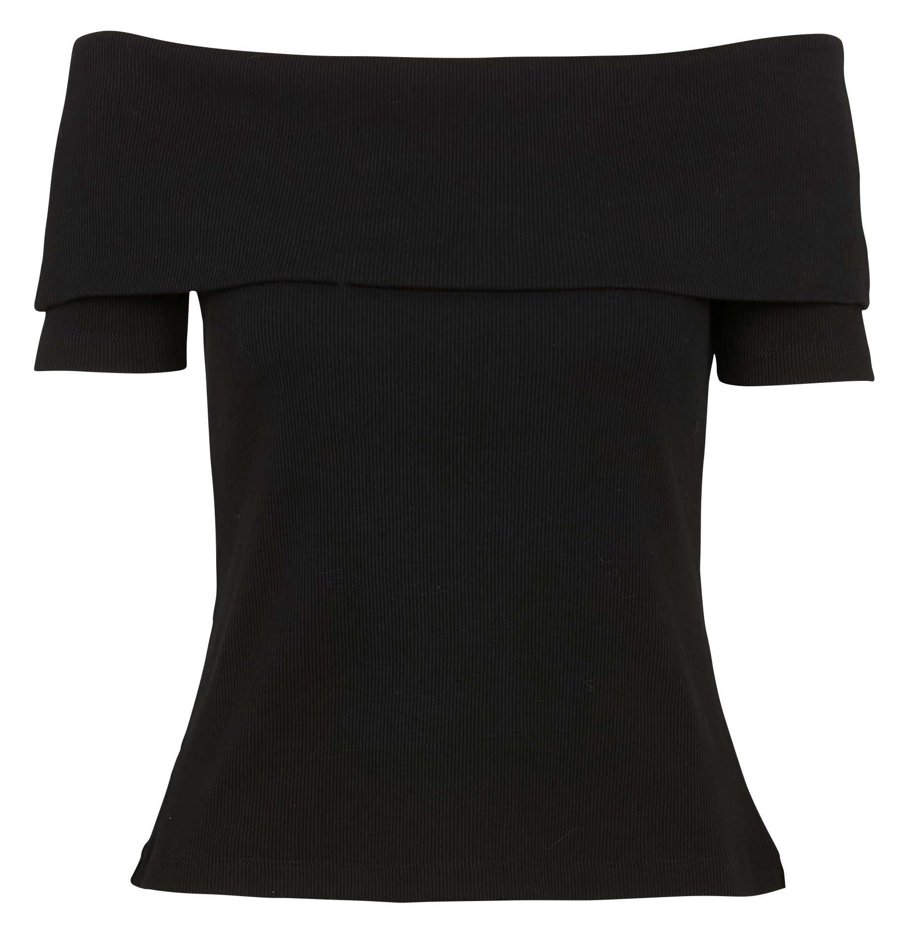 Top droit en coton bio LA FEE MARABOUTEE Noir