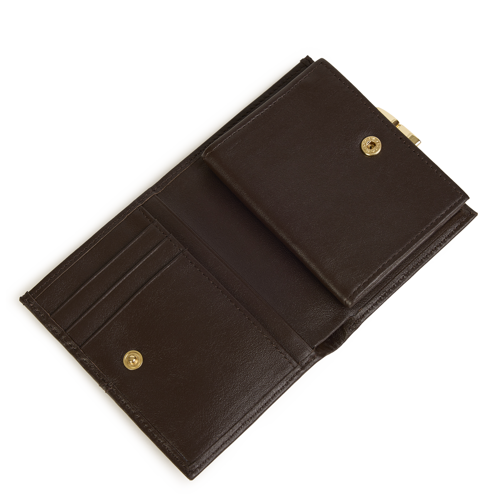 Porte monnaie en cuir NAT & NIN Marron