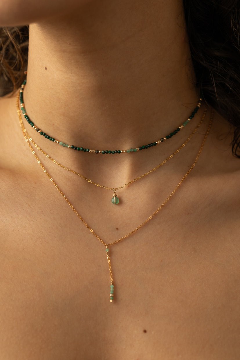 Théa long necklace YAY Green