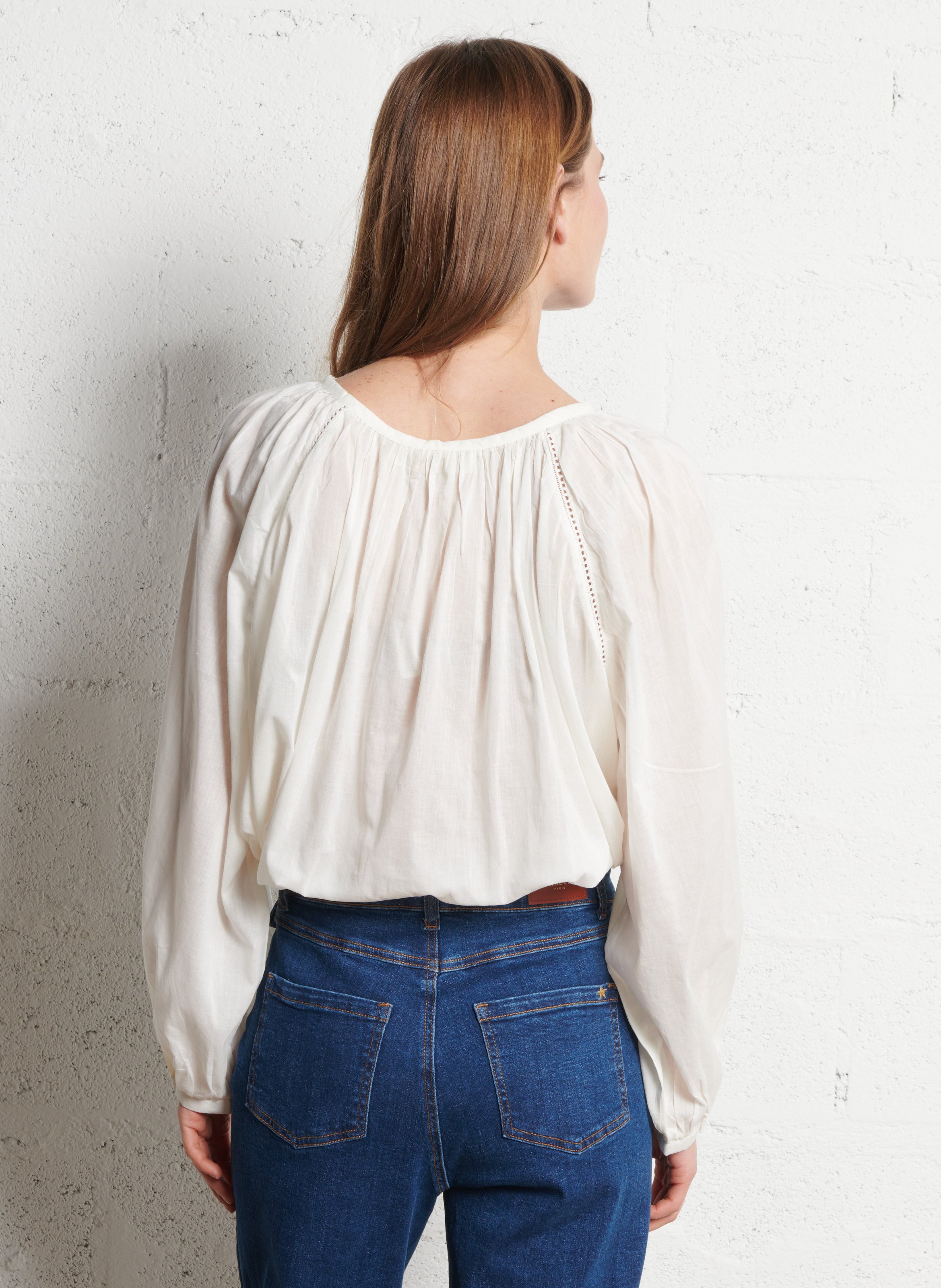 Loose-fit cotton blouse LA PETITE ETOILE Beige