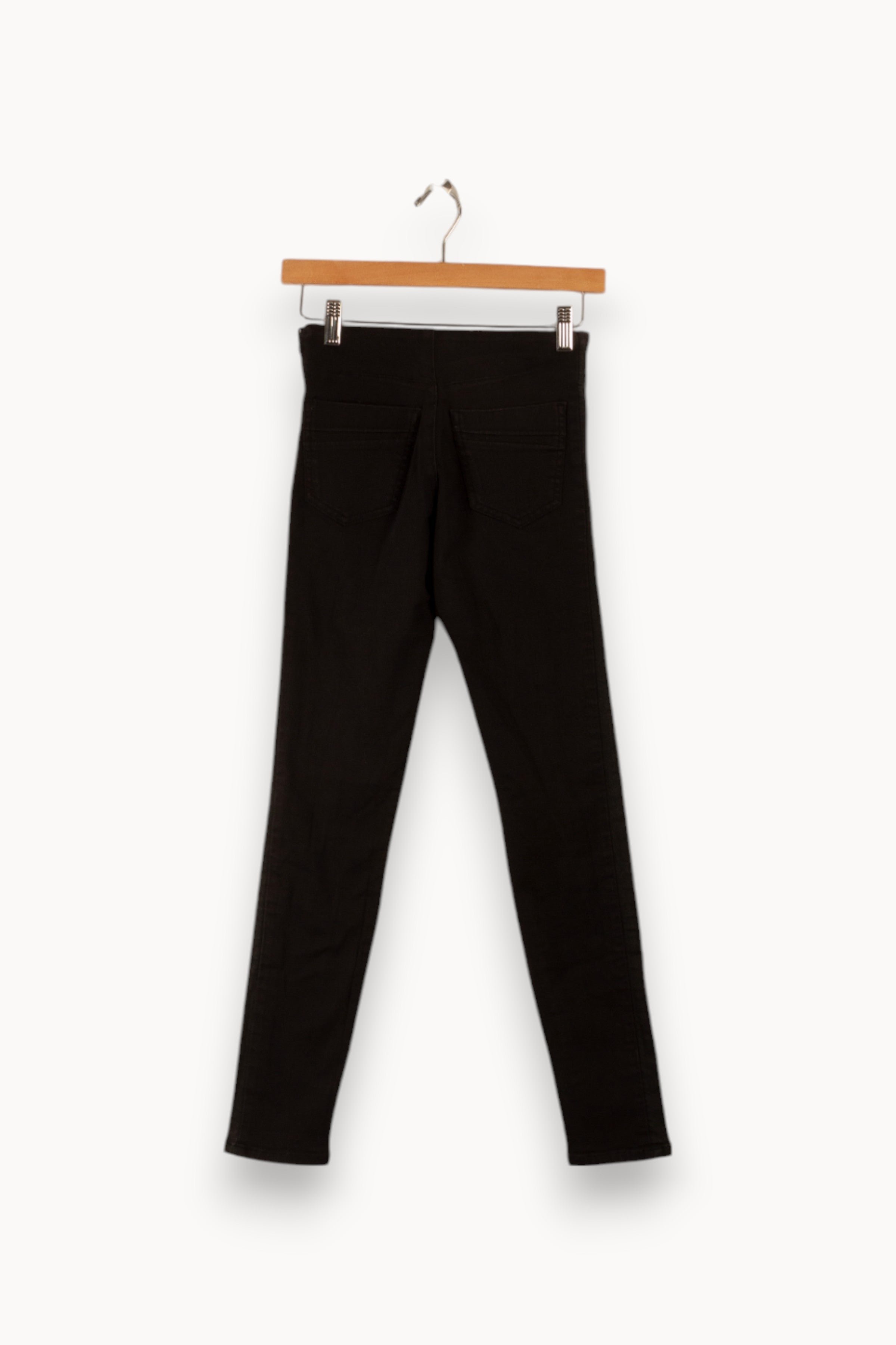 Cropped slim jeans with studs COMPTOIR DES COTONNIERS - Seconde main Black