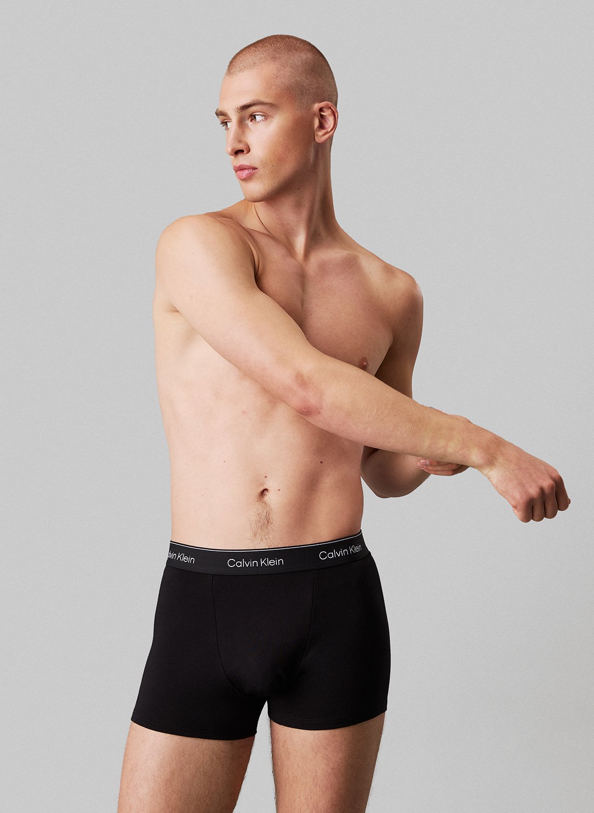 Setje met 3 boxershorts | katoenblend CALVIN KLEIN UNDERWEAR Zwart