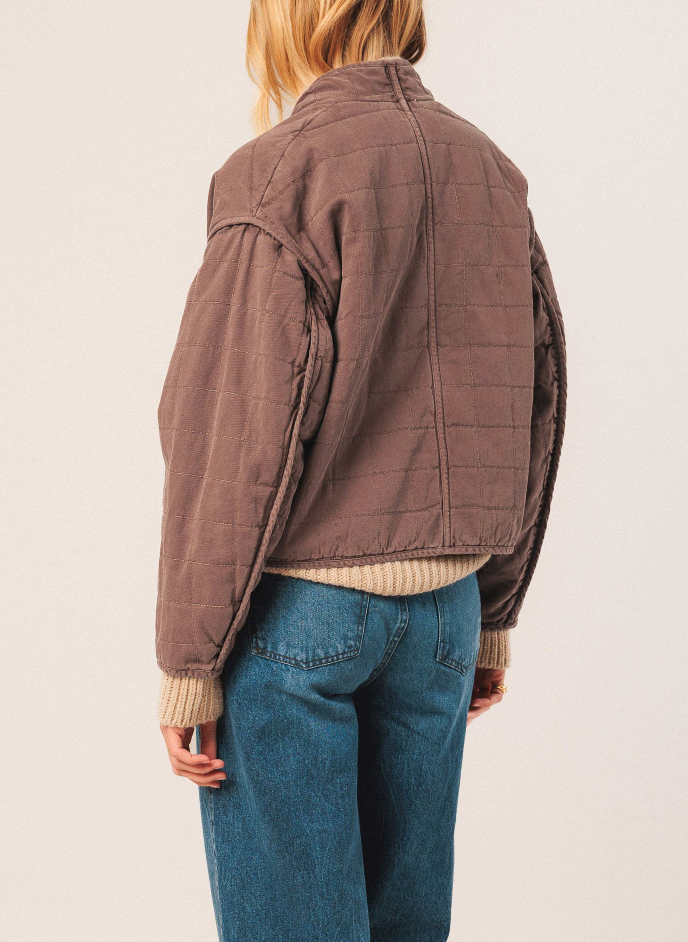 Veste oversize en coton INDI & COLD Marron