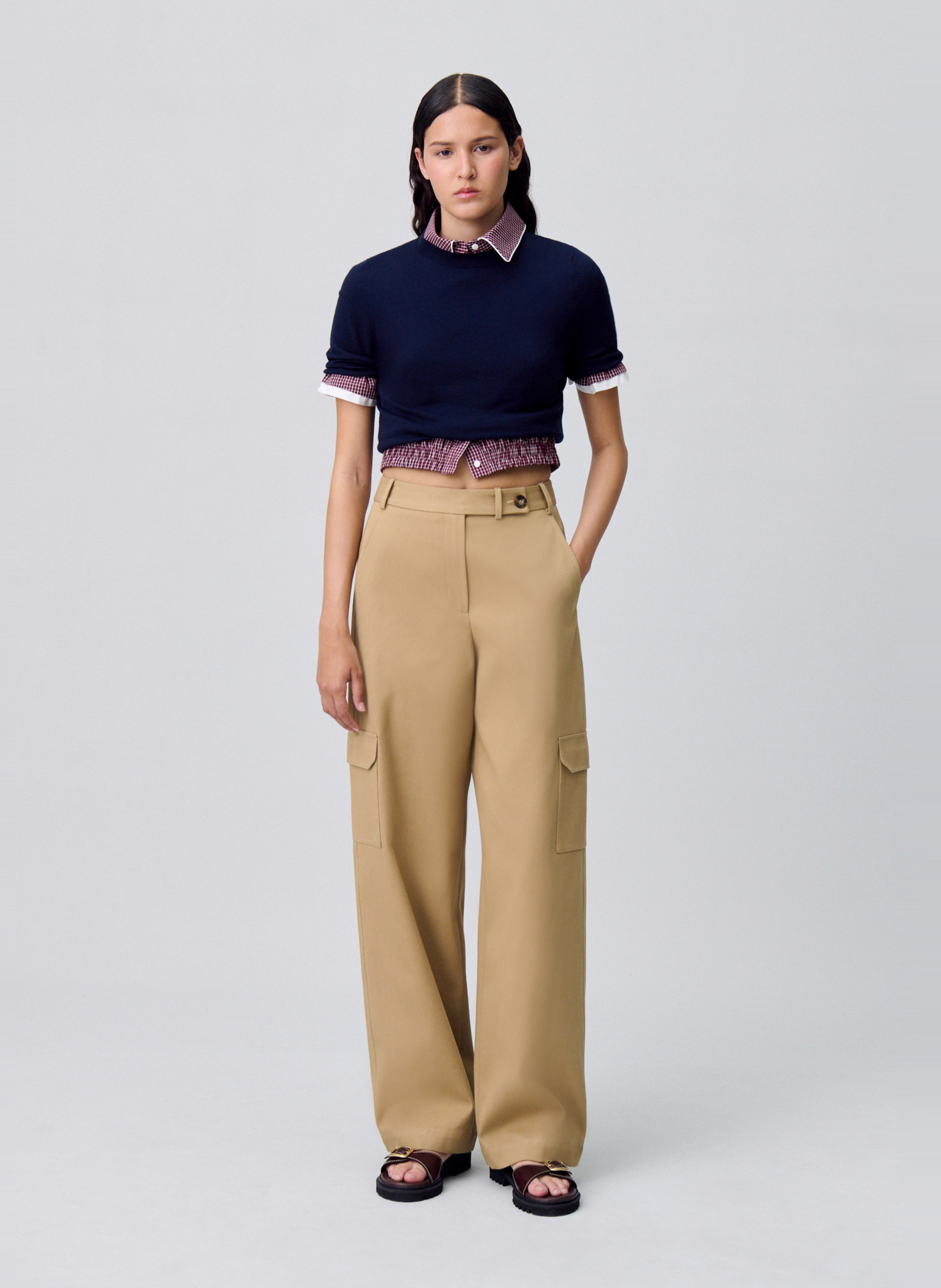 Weit geschnittene Jeans CLAUDIE PIERLOT Beige