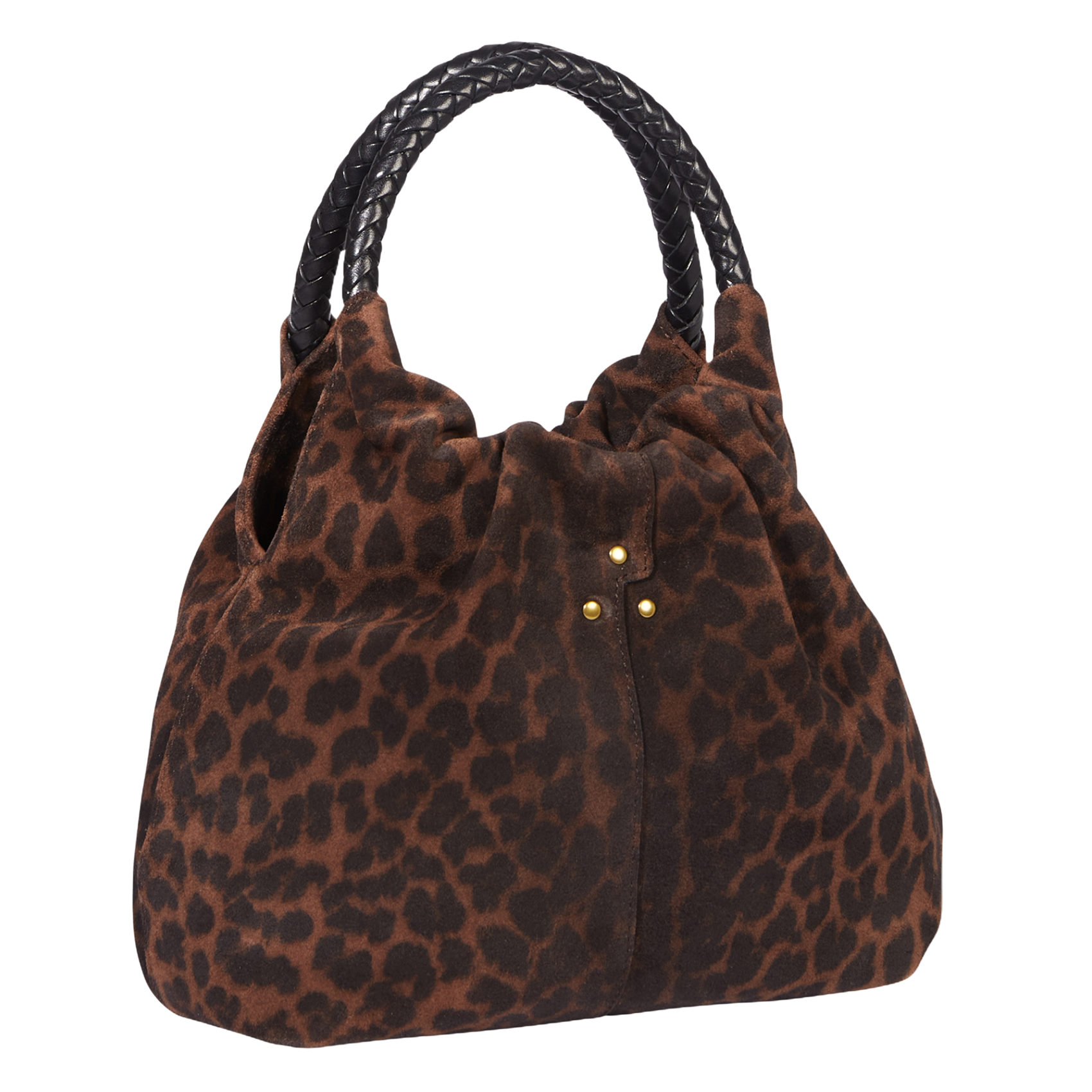 Leopard print leather bucket bag JEROME DREYFUSS Multicolored
