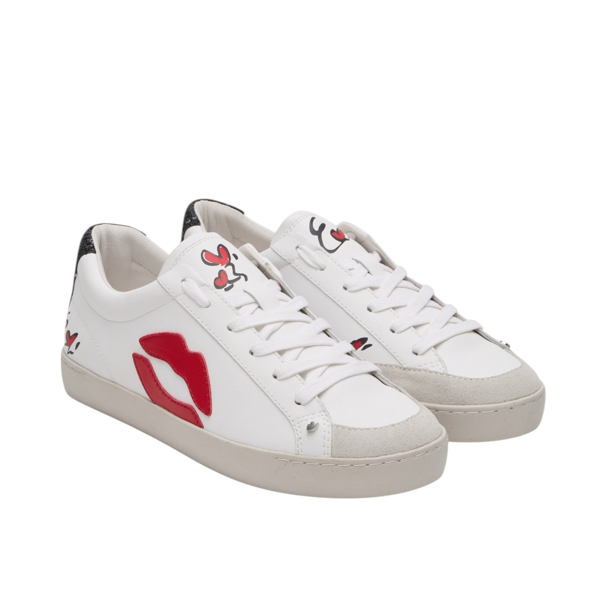 Jimmy leather sneakers BONS BAISERS PARIS White