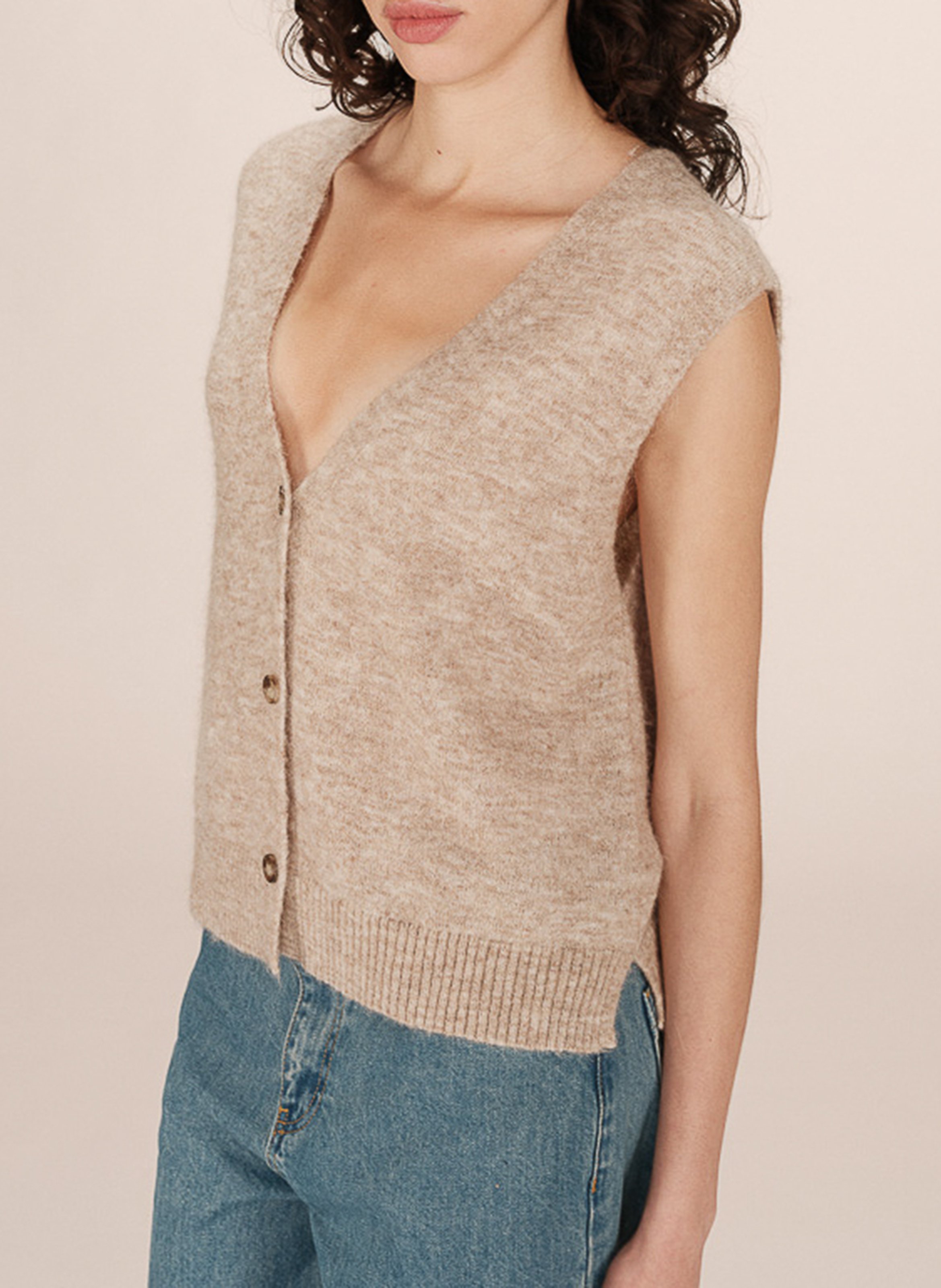 Shawl-collar cardigan GRACE ET MILA