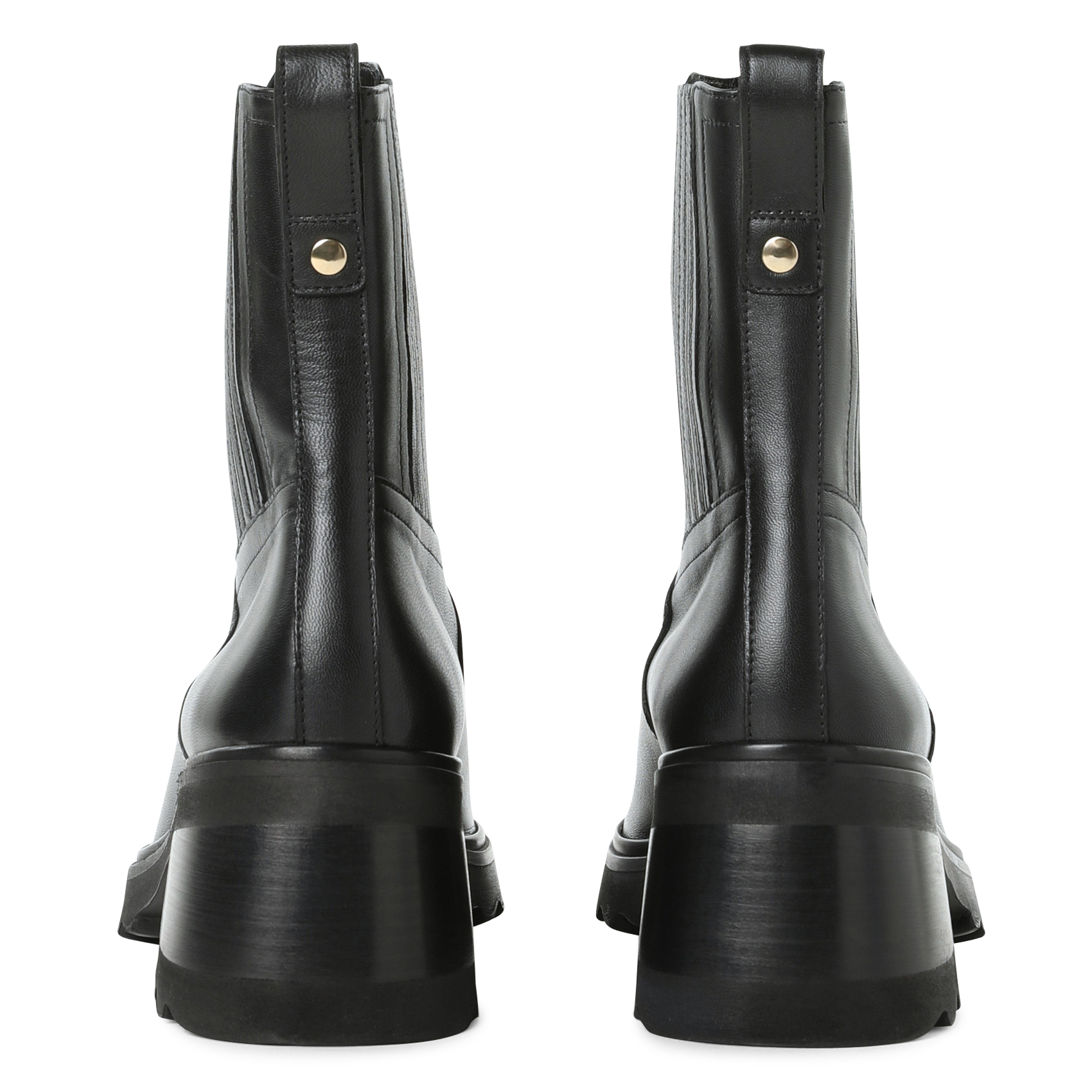 Bottines à talons en cuir BOBBIES Noir