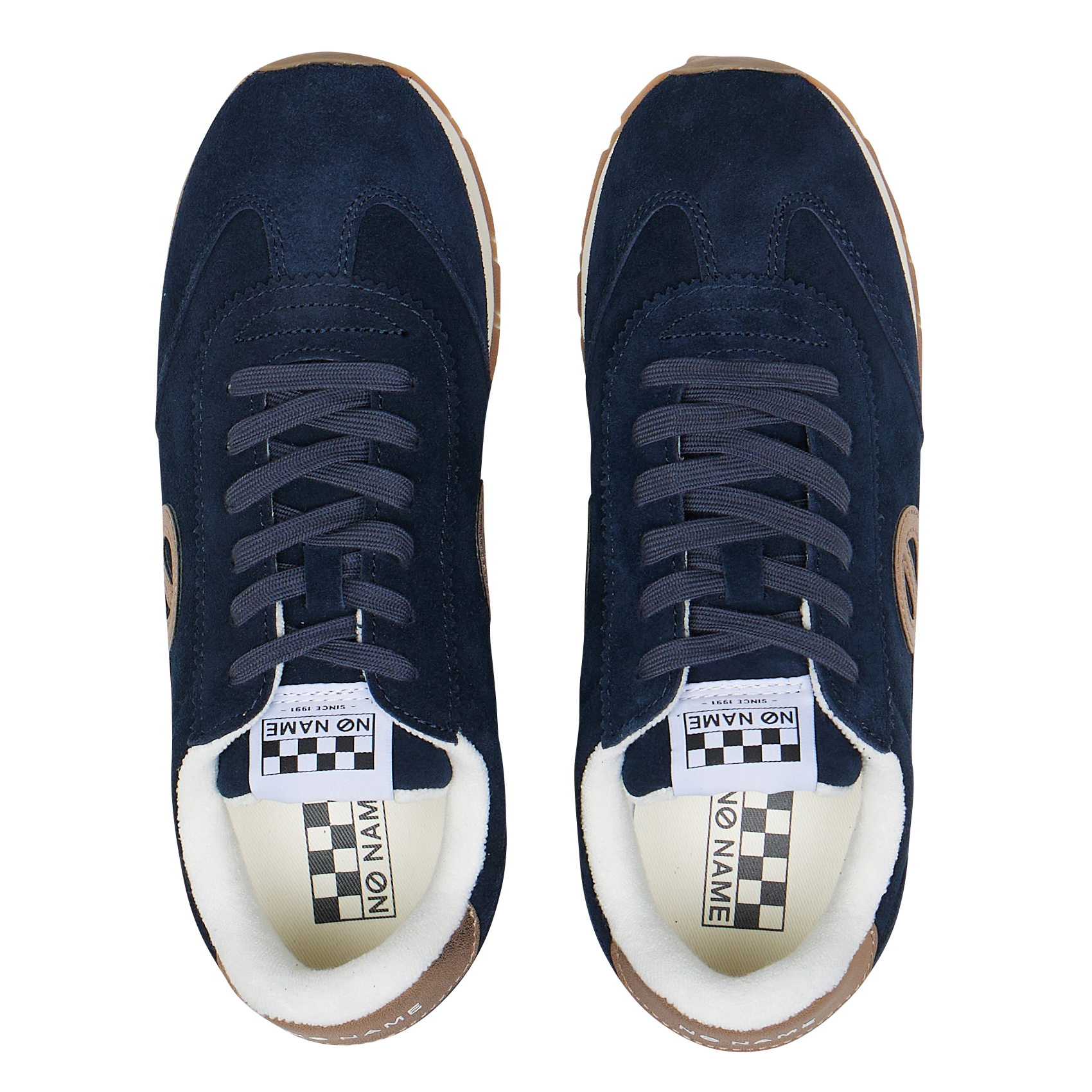 Baskets basses en cuir  NO NAME Bleu