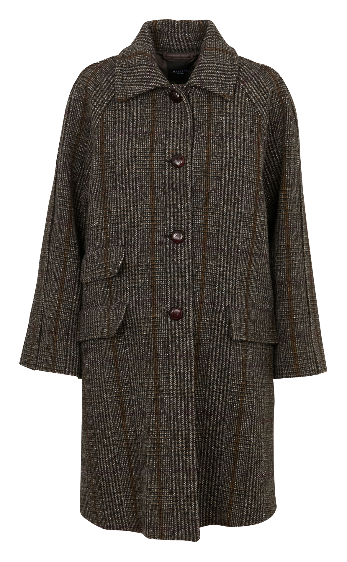 Classic-collar wool-mix coat MAX MARA WEEK END Brown