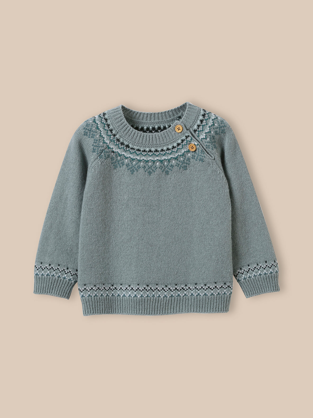 Lambswool sweater CYRILLUS Green