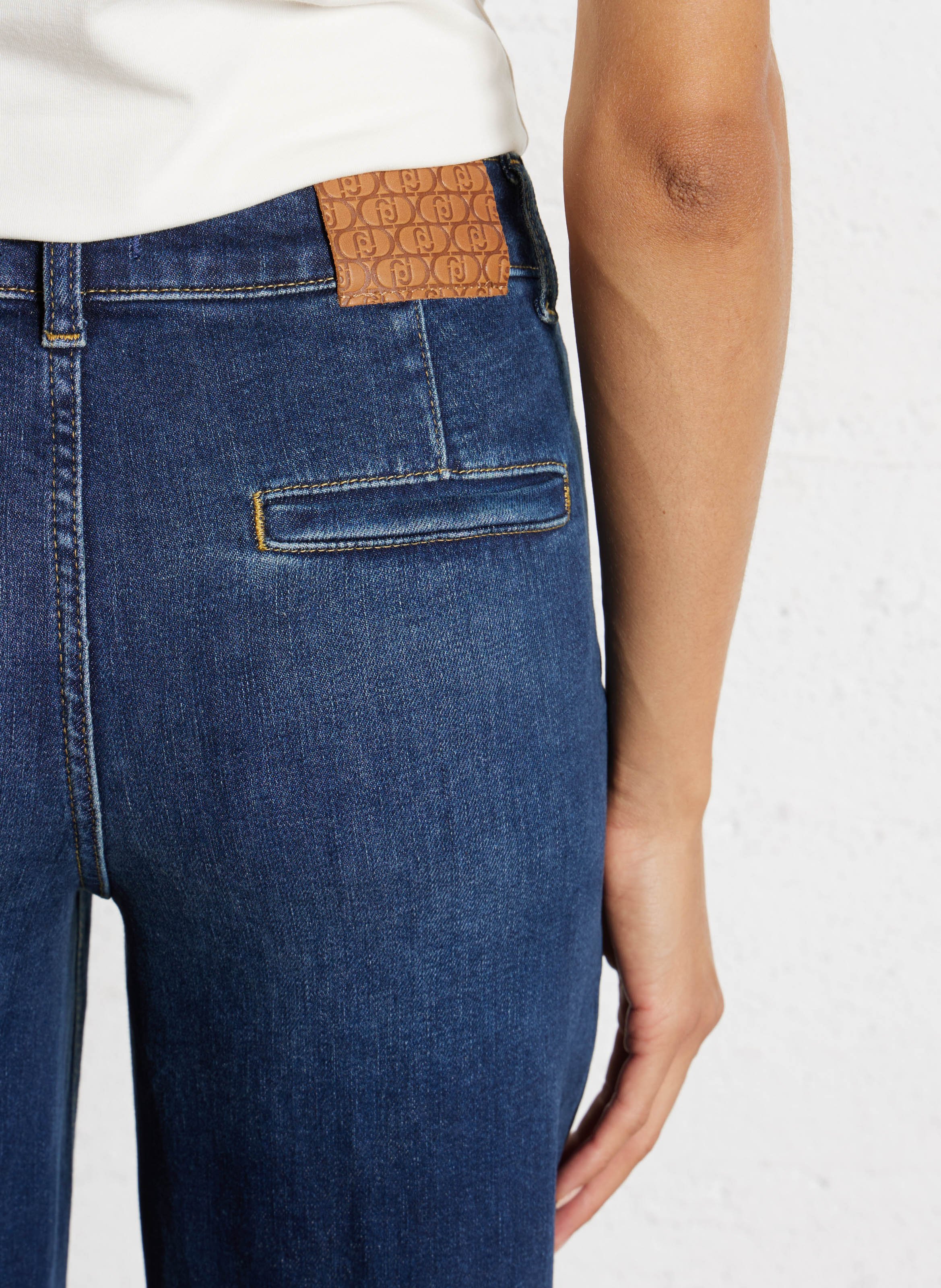 Flared jeans - katoenblend LIU JO Blauw