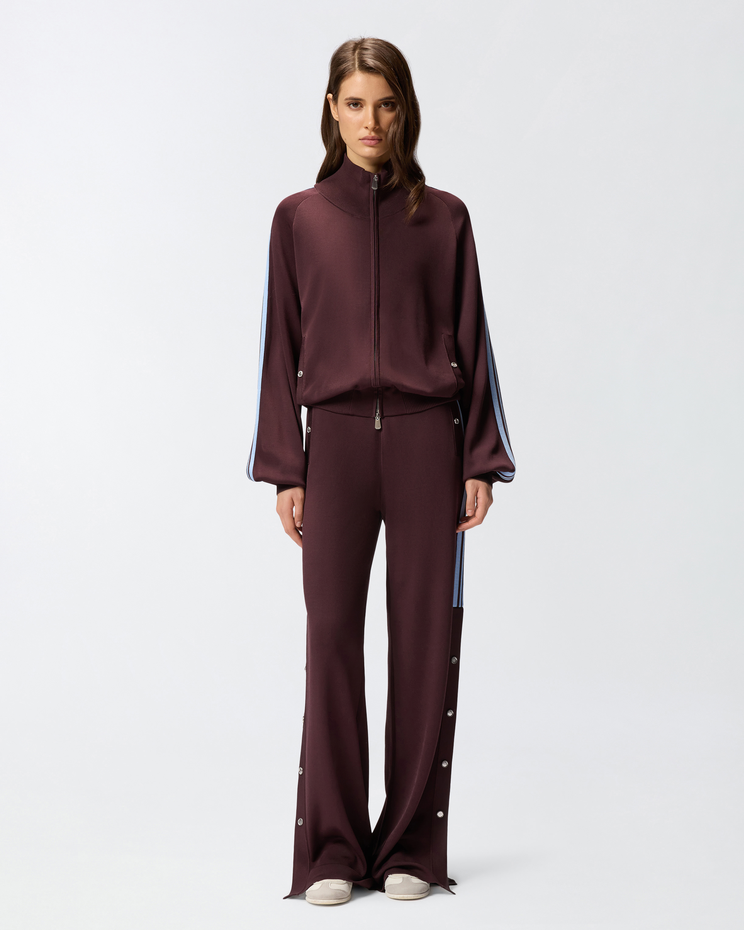 Zip-up sweatshirt with love birds logo PINKO Multicolored