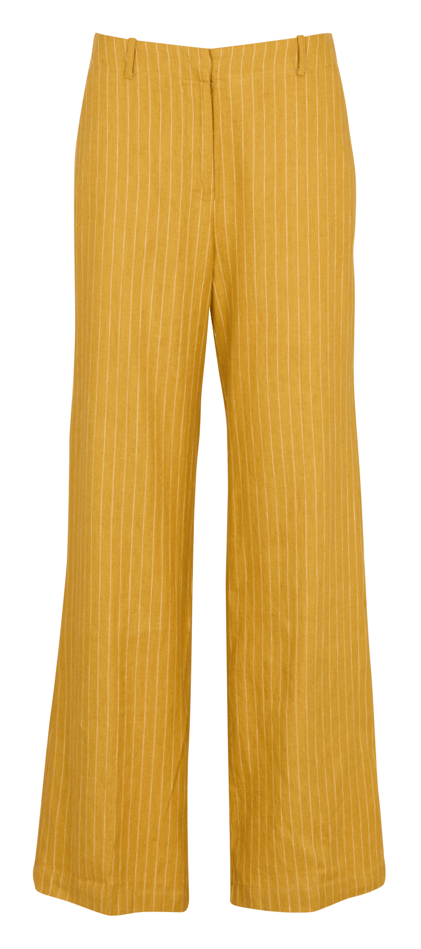 Weite Streifenhose aus Leinen und Baumwolle NICE THINGS Gelb