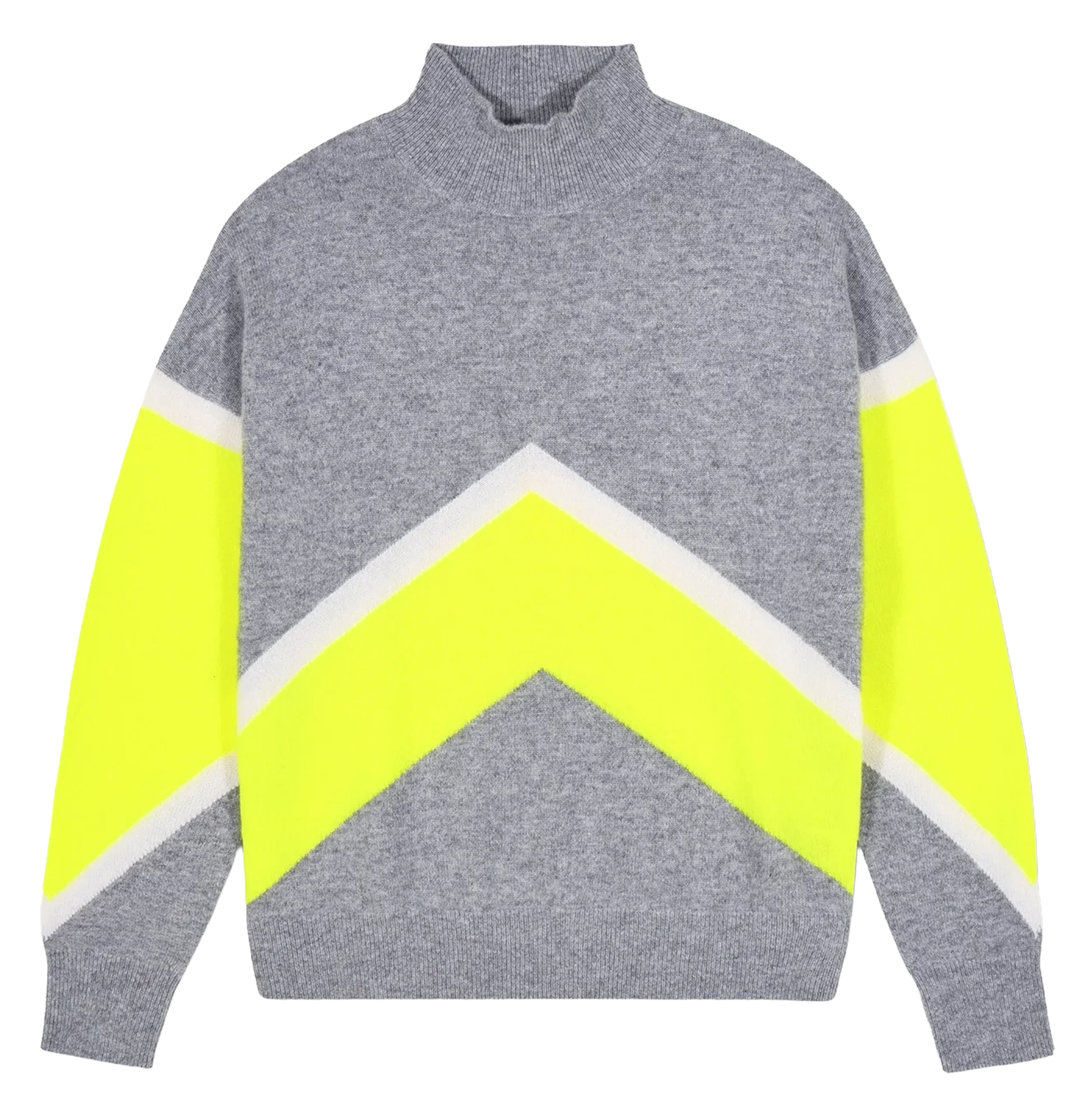 Pull ample col roulé en cachemire FROM FUTURE Gris